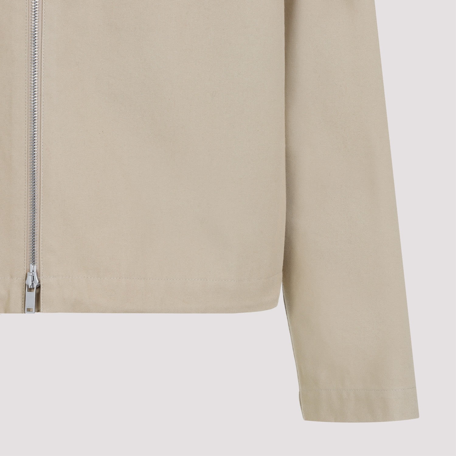 Shop Jil Sander Cotton Jacket In Dove Grey