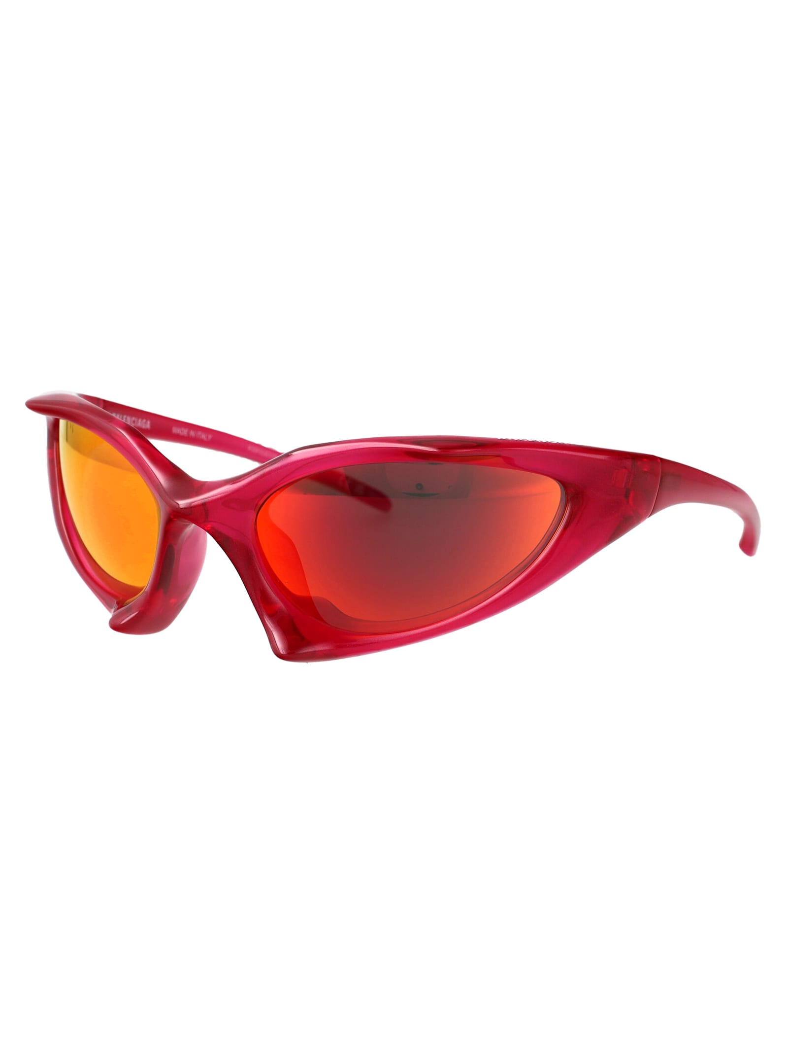 Balenciaga Red-red-red Injectate Sunglasses In Red