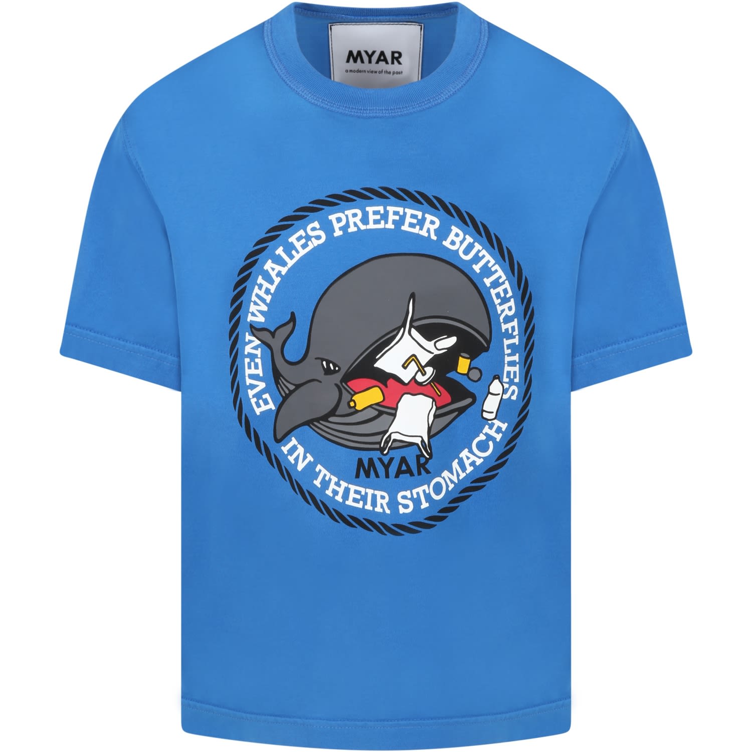 MYAR Blue T-shirt For Boy With Whale
