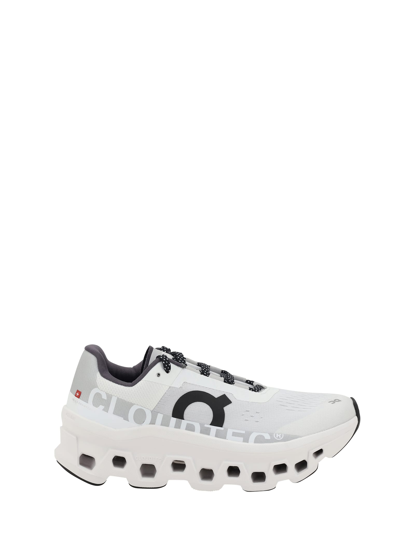 On Cloudmster White Sneaker In Gray