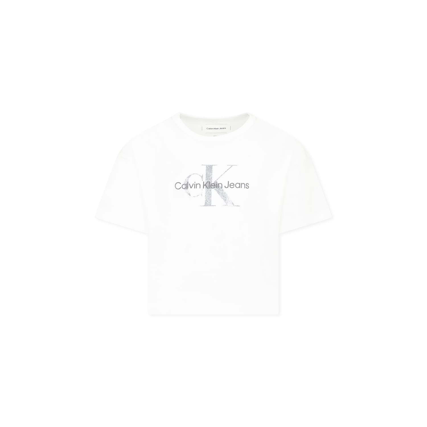 Shop Calvin Klein White T-shirt For Girl With Logo