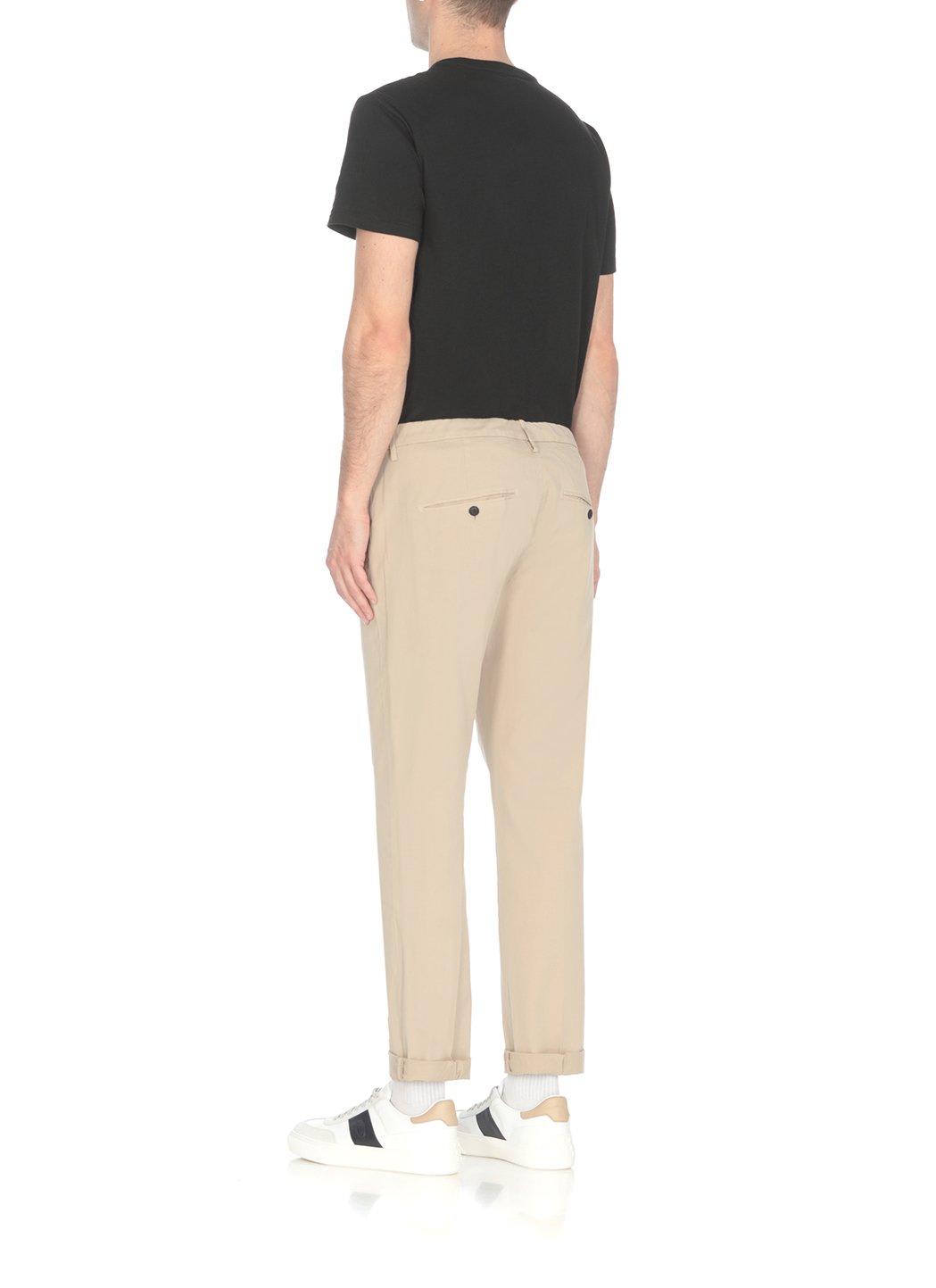 Shop Dondup Mid-rise Straight Leg Trousers In C