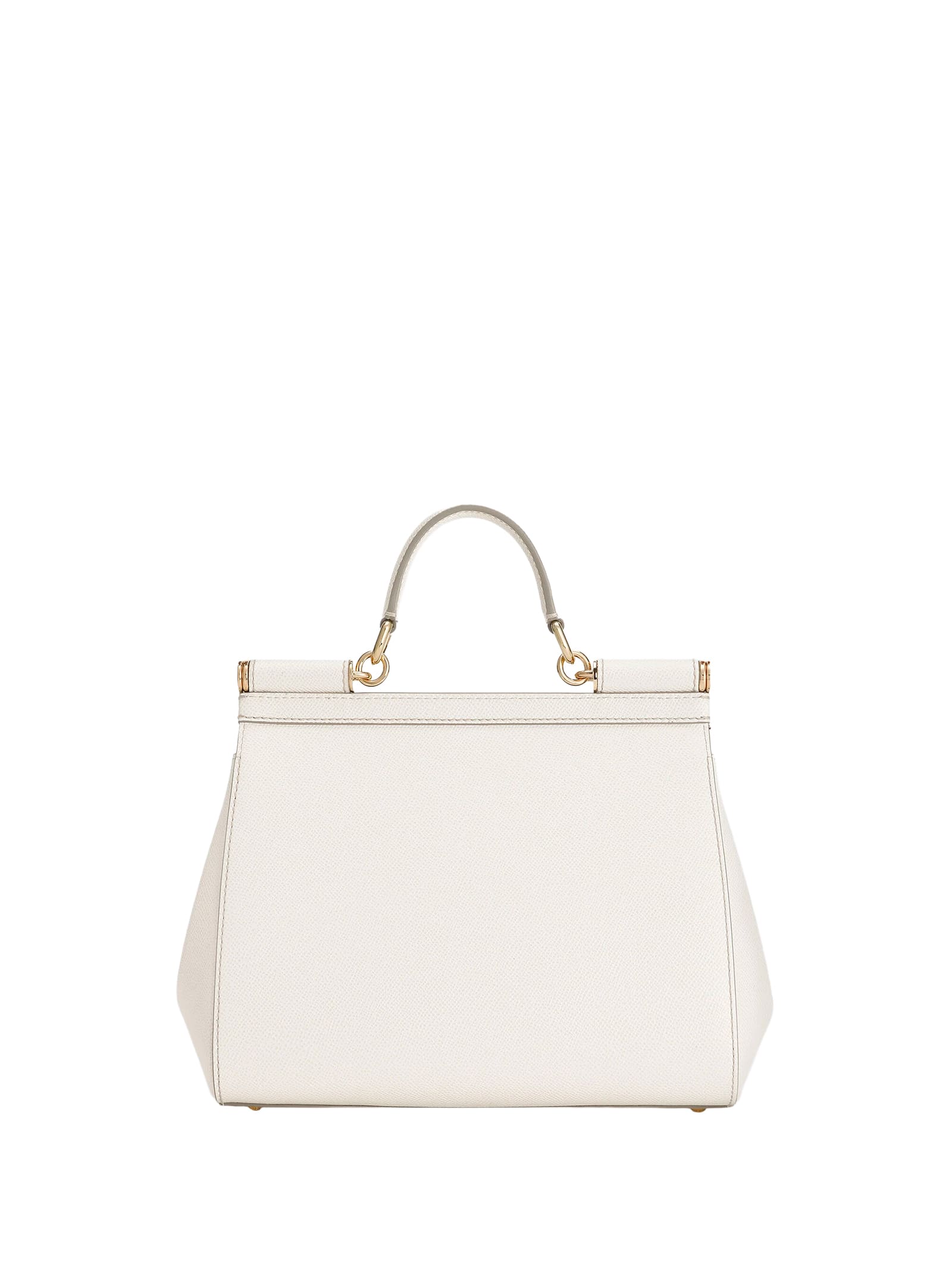Dolce & Gabbana Medium Sicily Iguana-effect Shoulder Bag In White