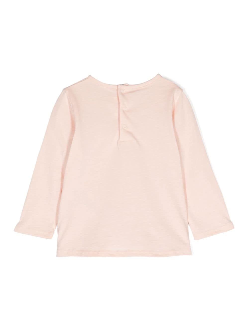 Shop Chloé T-shirt Con Stampa In Rosa