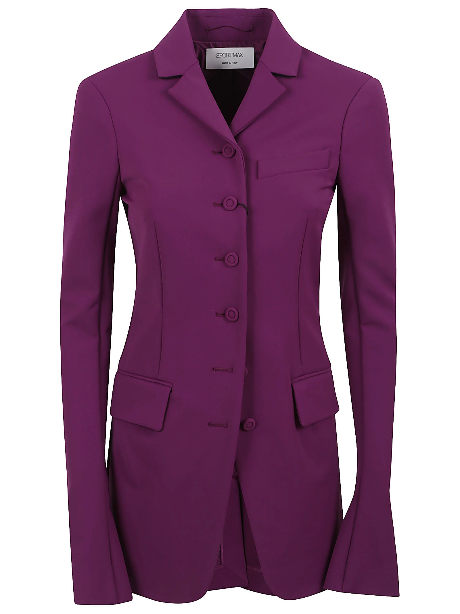 Shop Sportmax Jacket In Purple