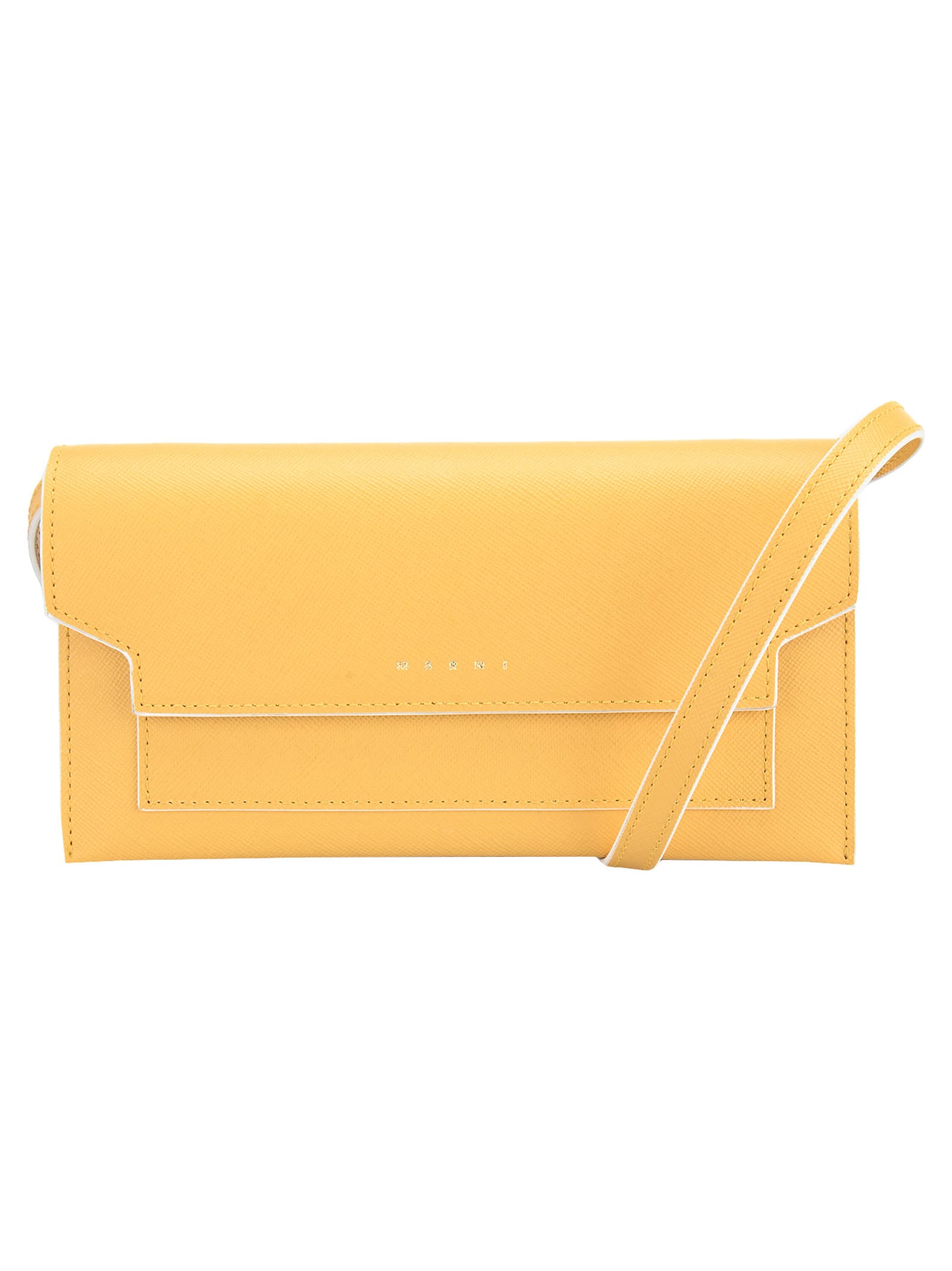 Marni Bellows Wallet In Yellow