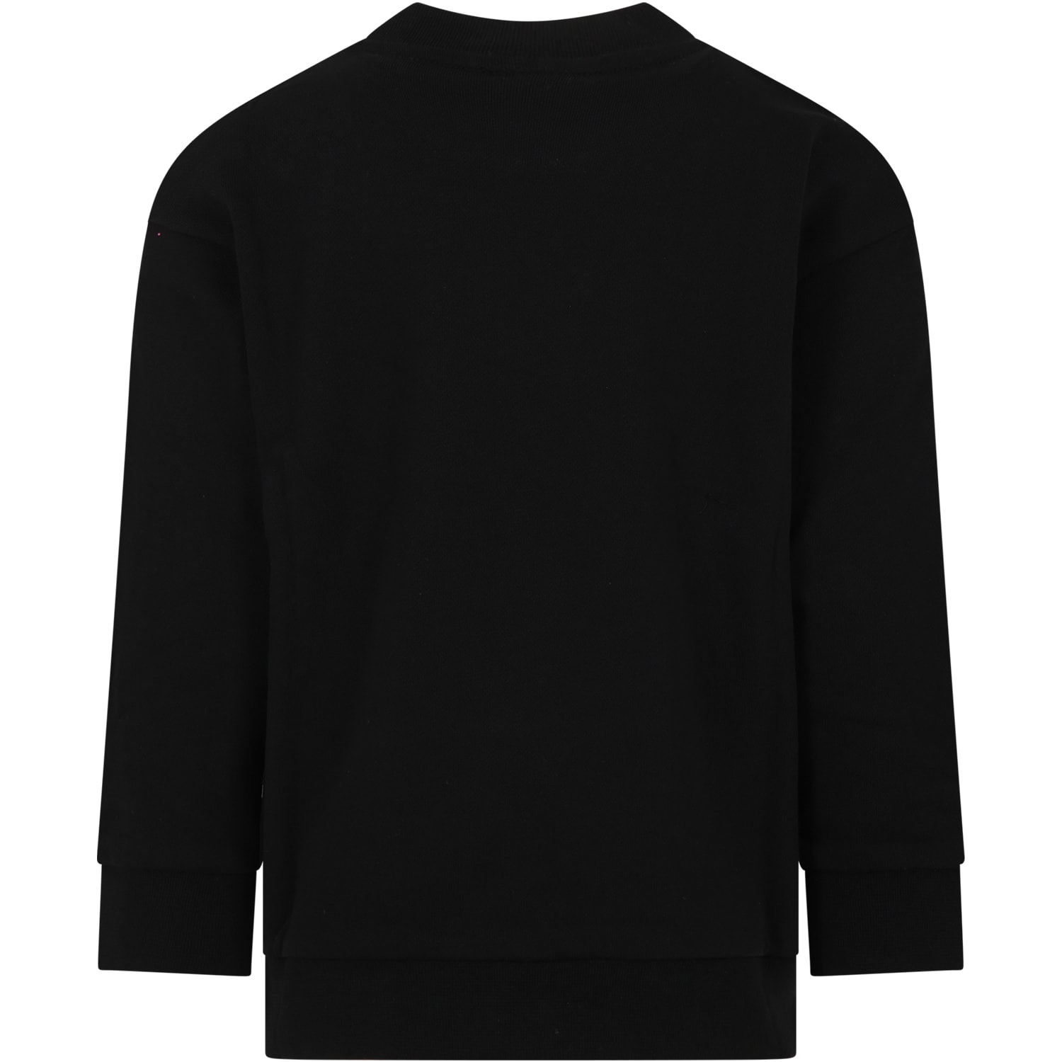 Shop Fendi Black Sweatshirt For Kids With Logo
