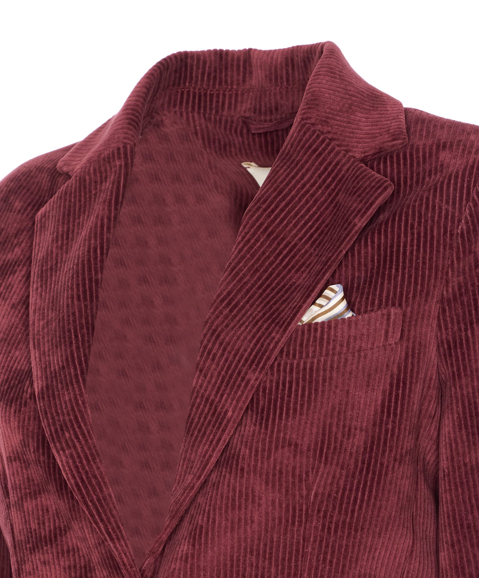 Circolo 1901 Bordeaux Jacket With Chest Pocket And V-neck In Brown