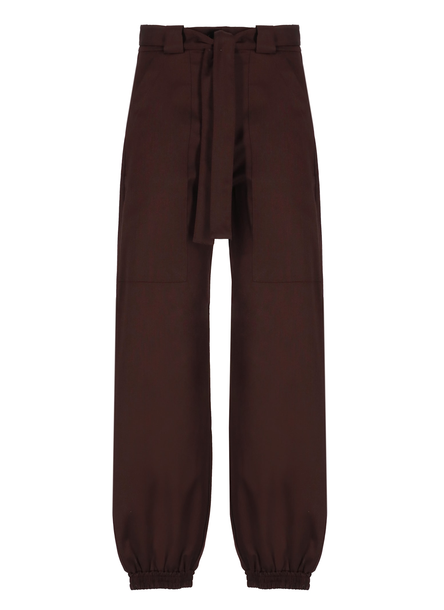 Shop Pinko Caproni Pants In Bordeaux