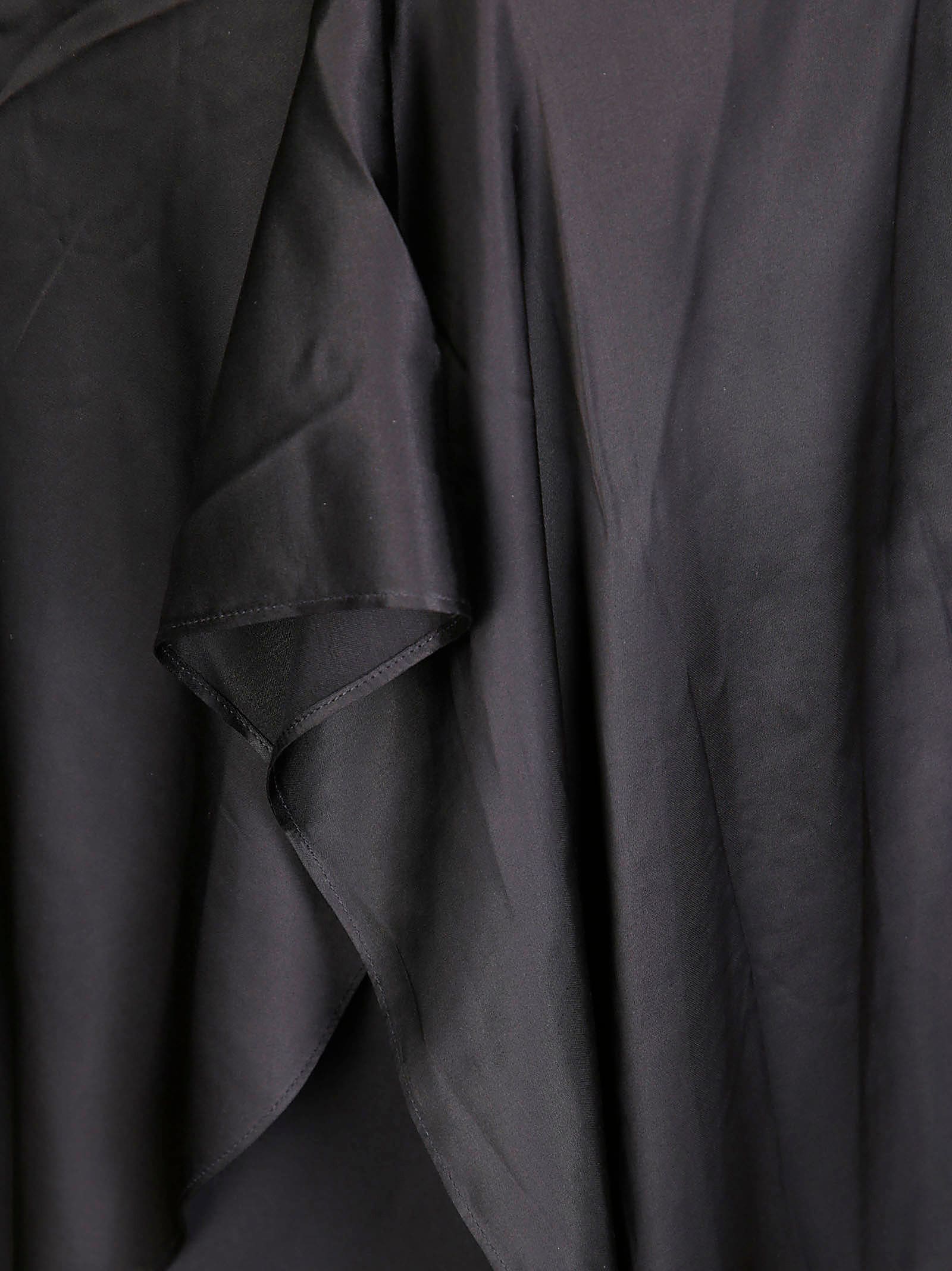 Acne Studios Asymmetric Midi Skirt In Black
