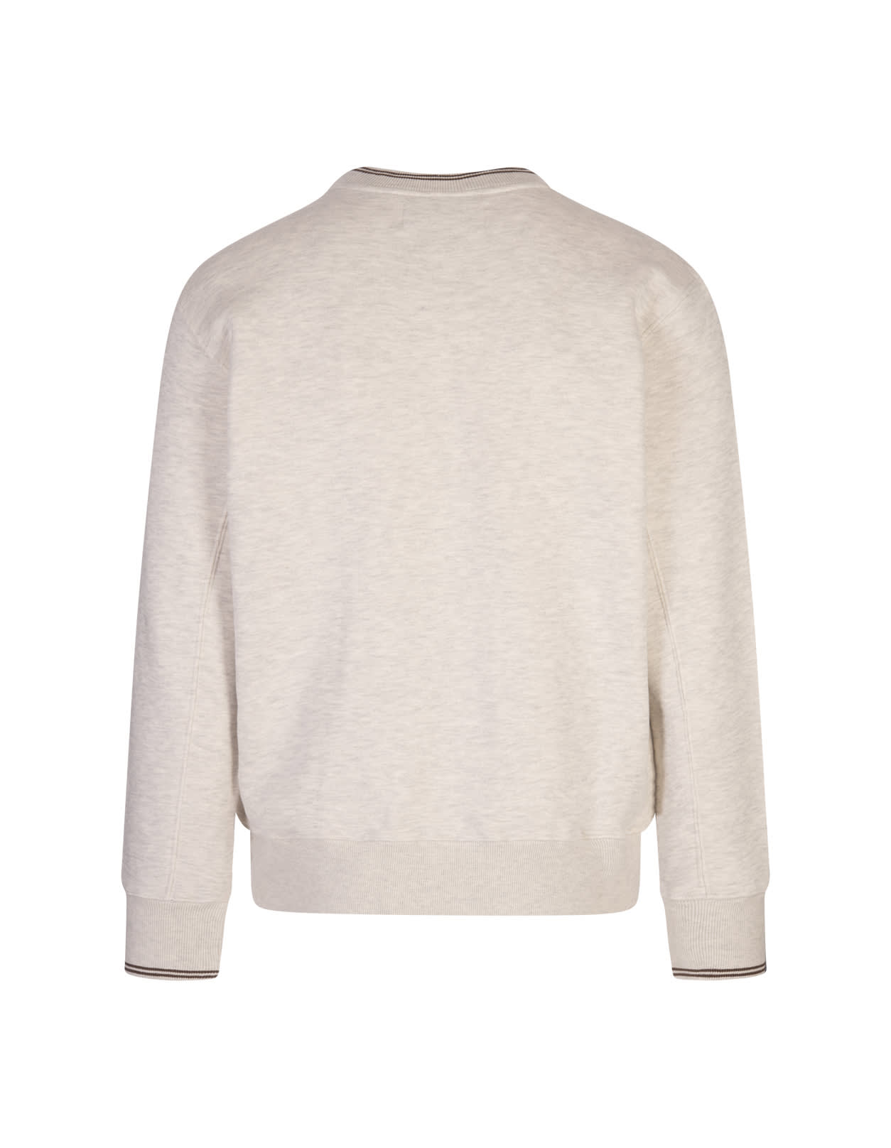 Shop Autry Grey Compact Jersey Sweatshirt With Logo In White