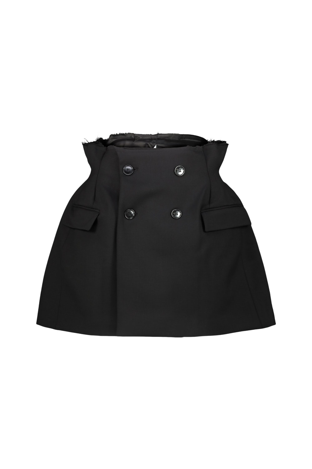 Shop Vetements Reconstructured Hourglass Skirt In Black