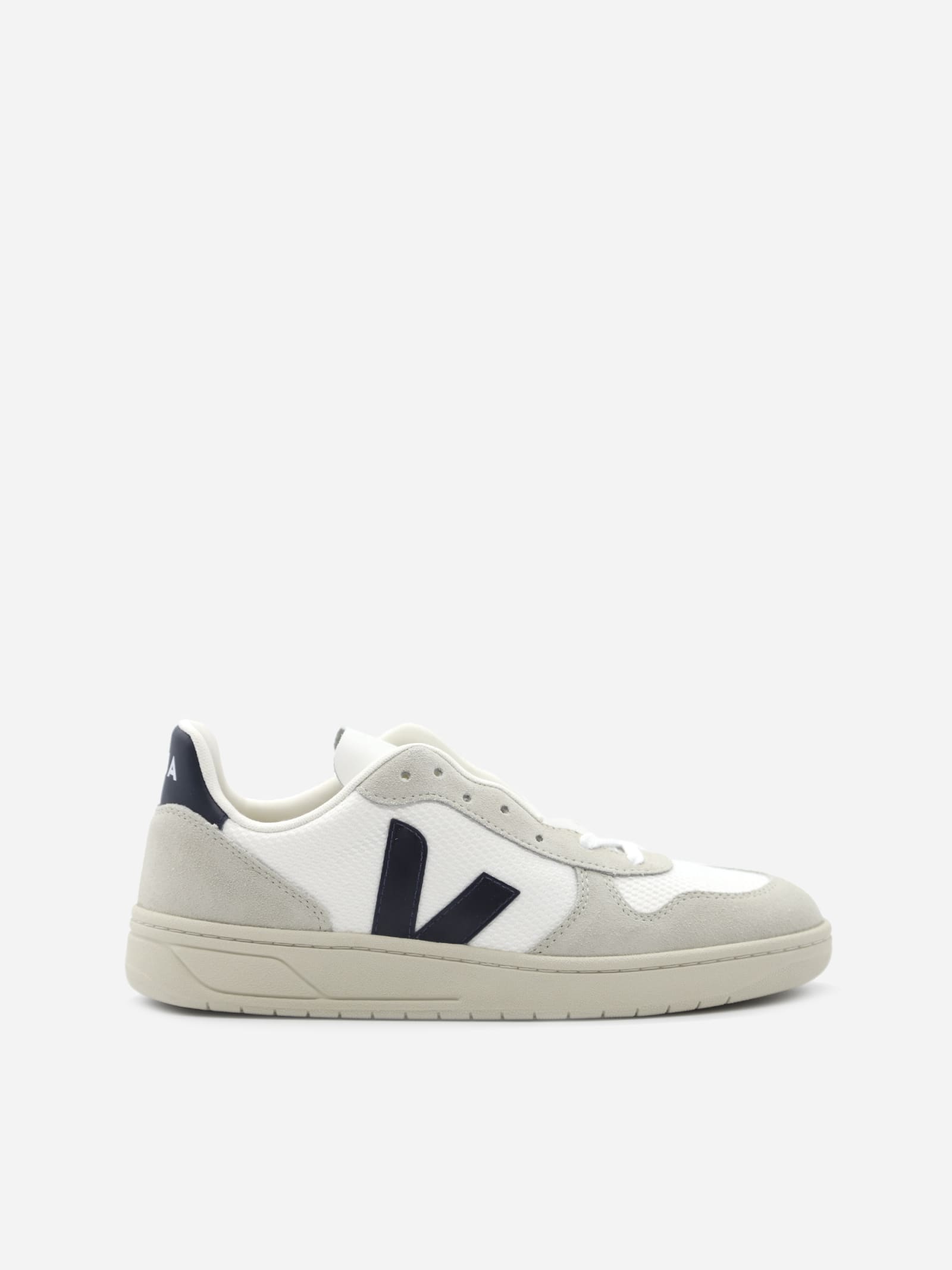 Veja V-10 Sneakers In B-mesh With Leather And Suede Inserts