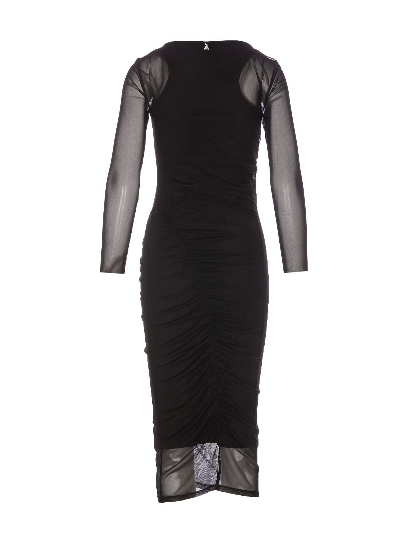 Shop Patrizia Pepe Long Dress In Black