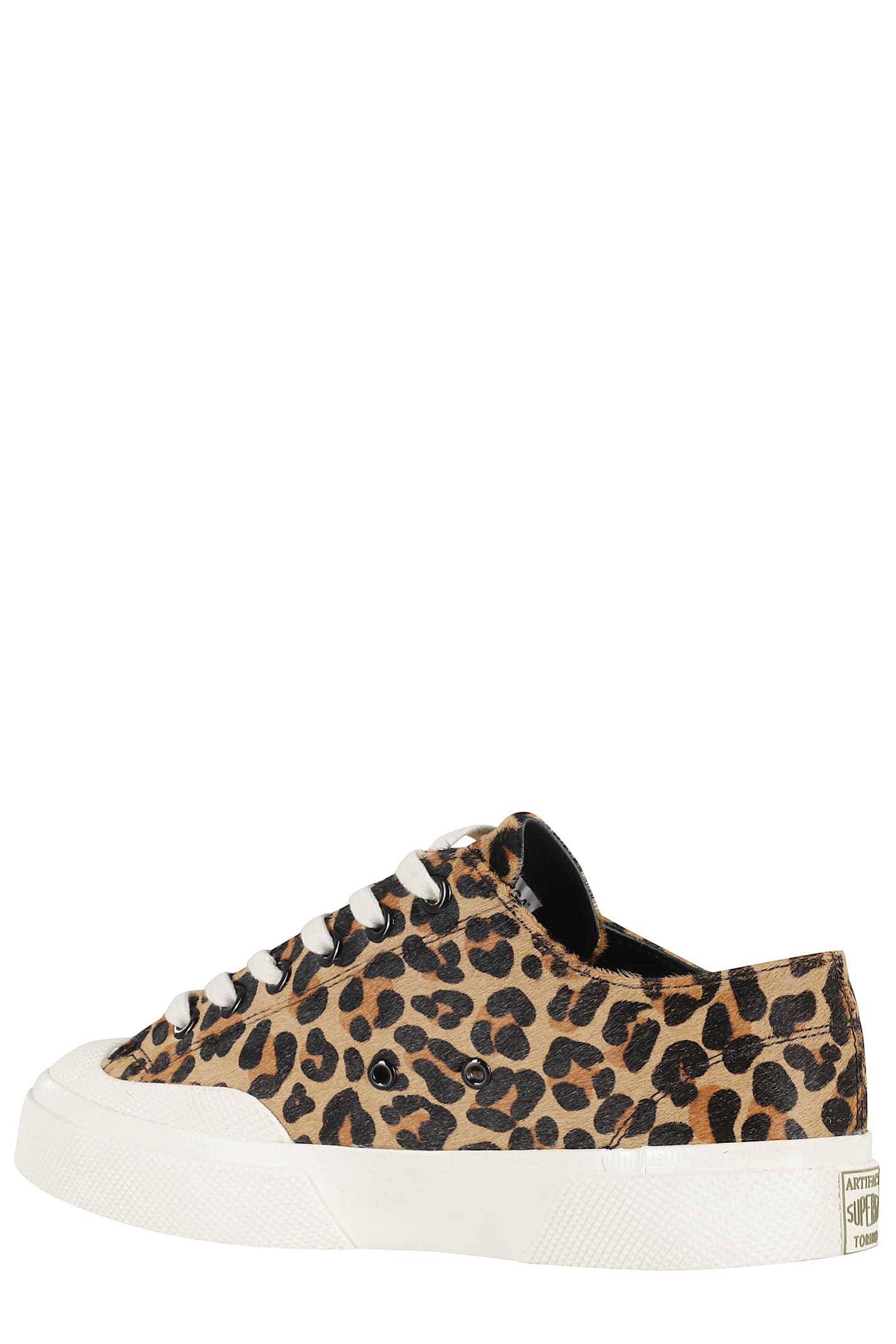 Superga 2432 Works Leopard Calfhair In Animal Print