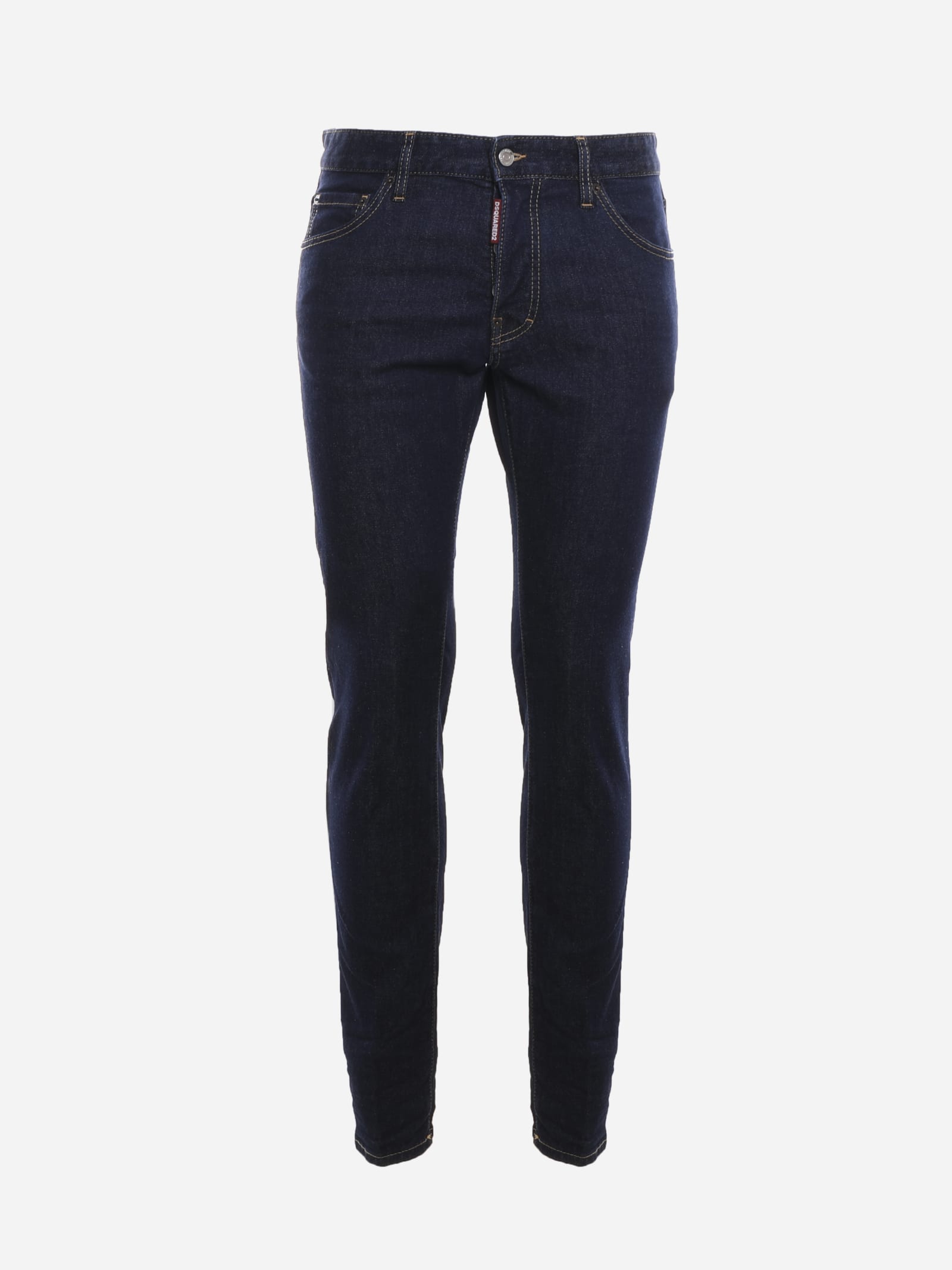 Dsquared2 Cool Guy Jeans In Stretch Cotton With Rear Logo Print