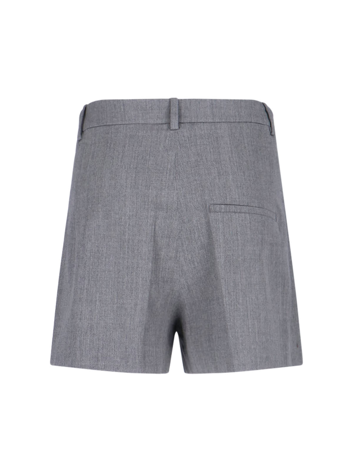 Low Classic Straight Shorts With Back Pocket And Belt Loops In Gray