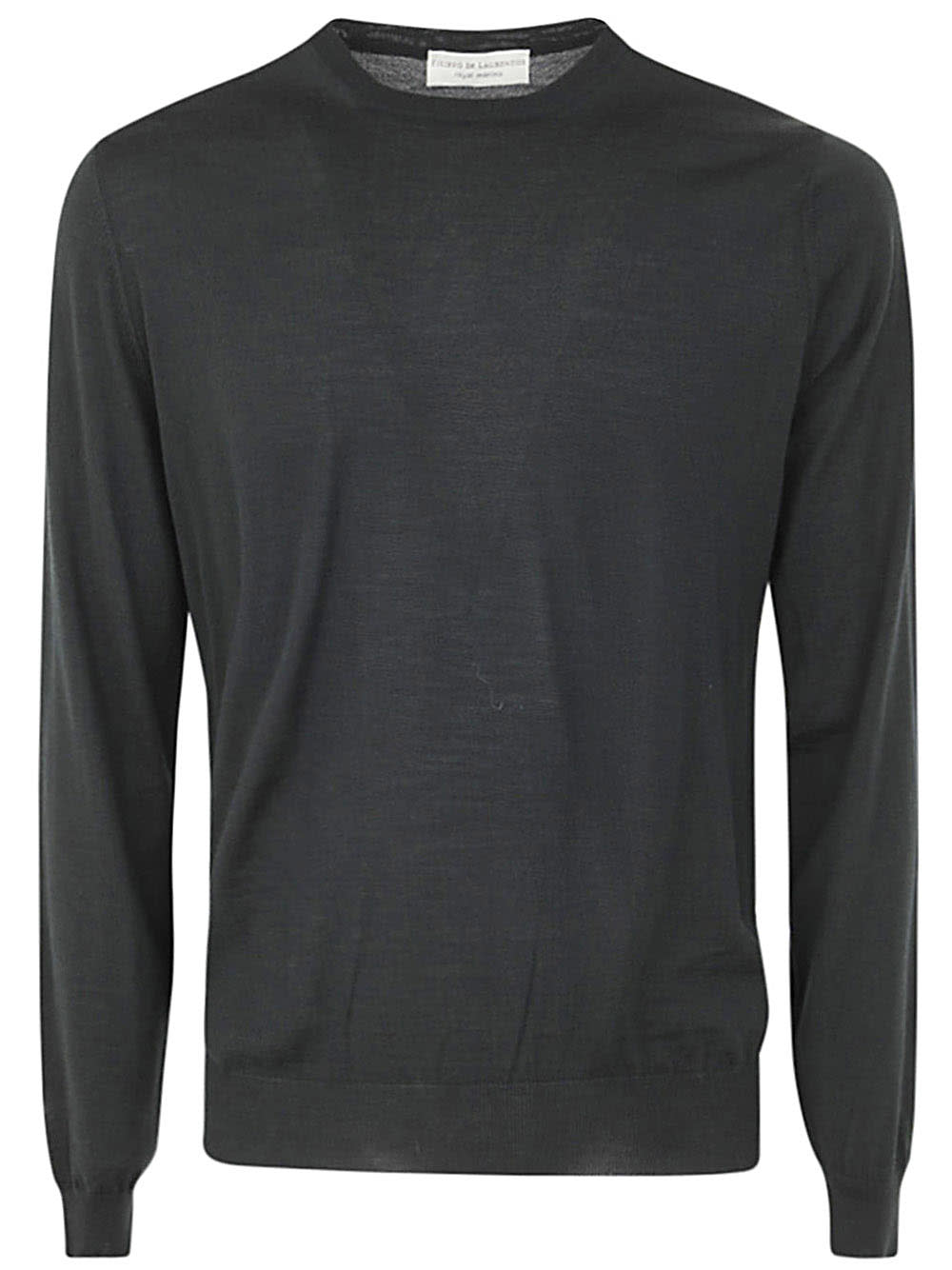 Filippo De Laurentiis Royal Merino Long Sleeves Crew Neck Sweater Clothing In Green