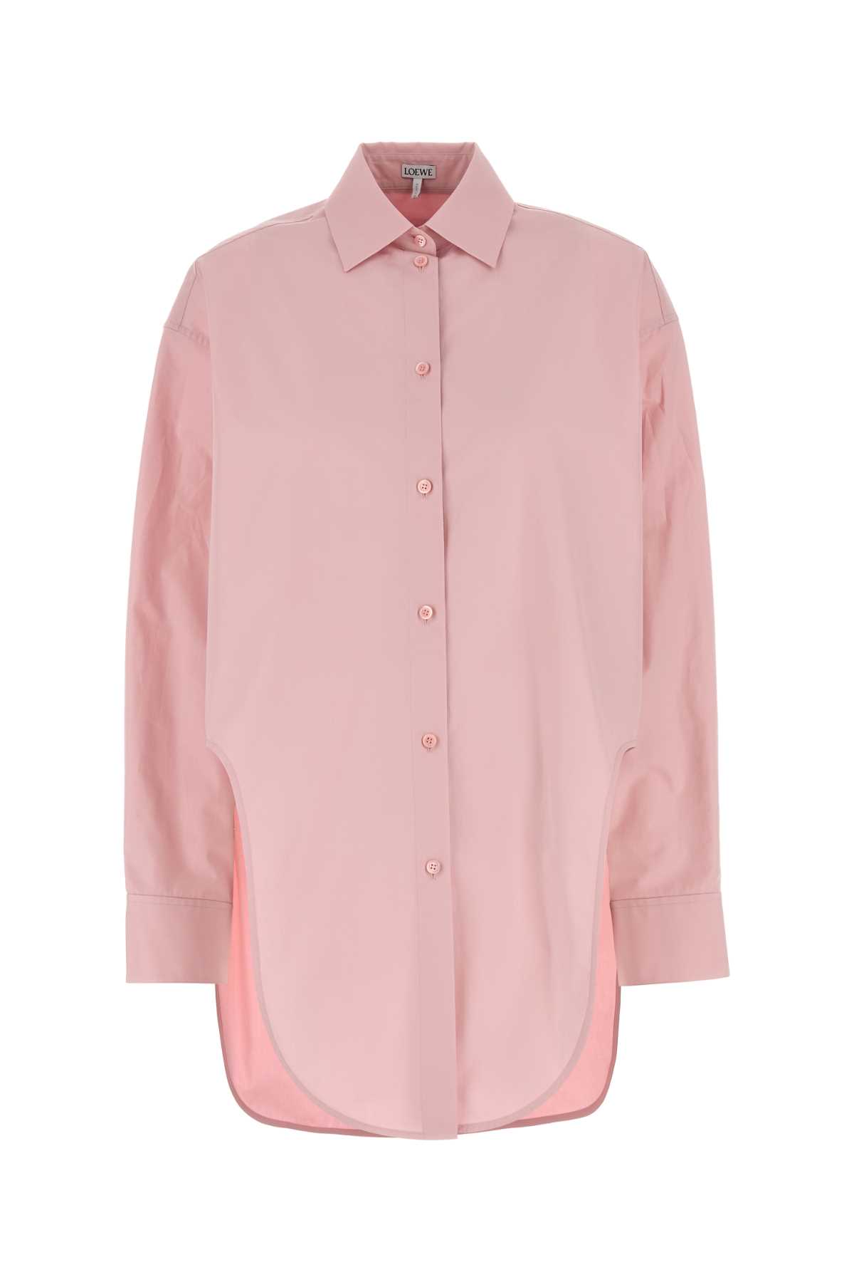 Pink Poplin Oversize Shirt