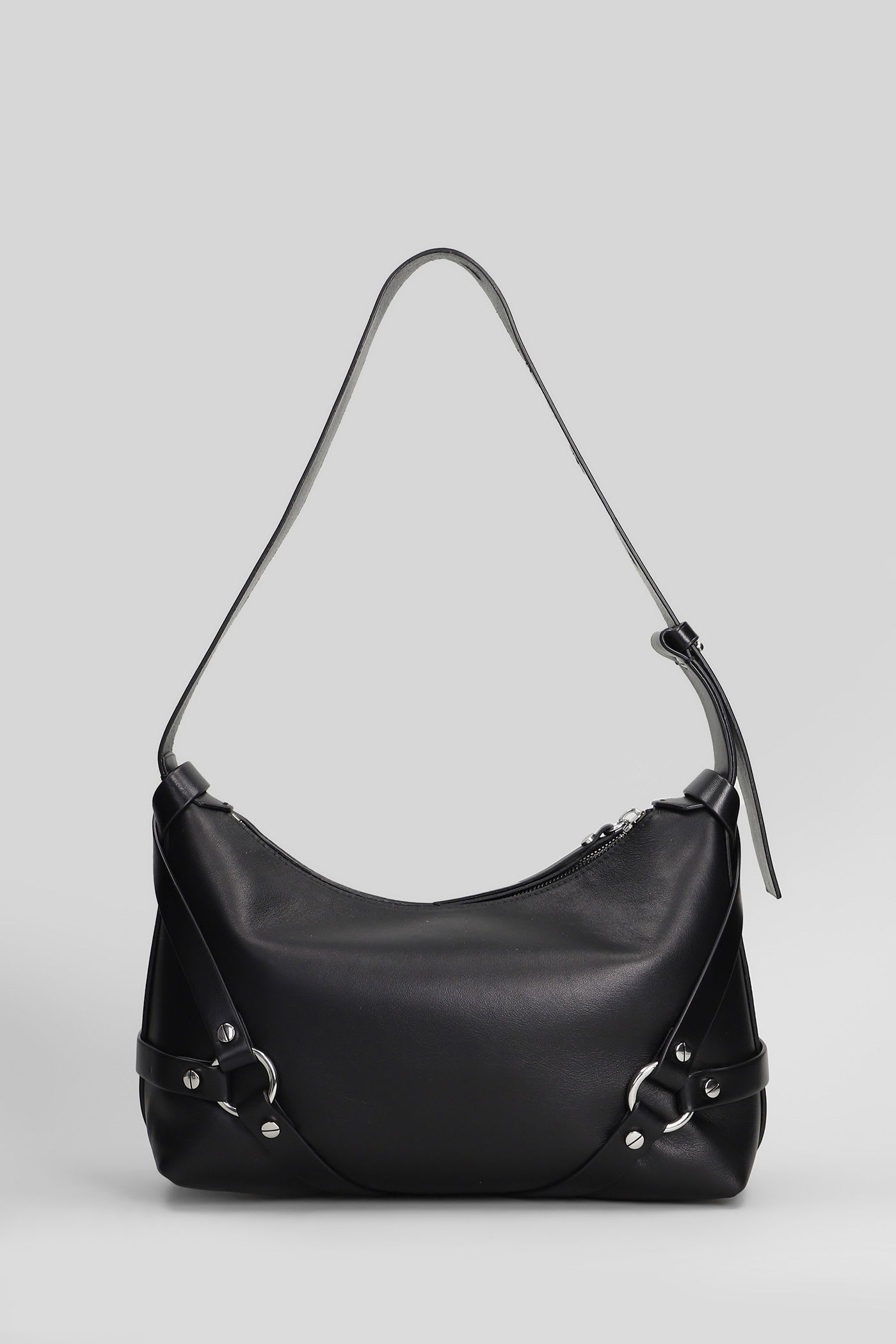 Ann Demeulemeester Tamar Shoulder Bag In Black Leather In Black