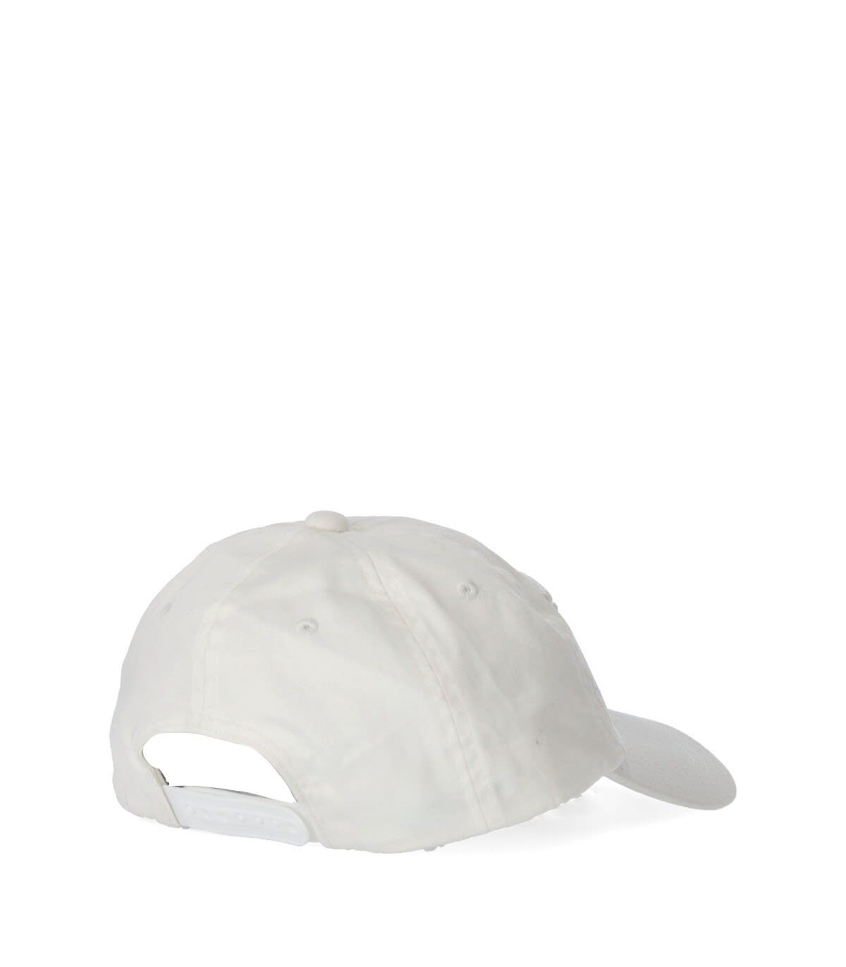 Emporio Armani Logo Embroidered Cotton Baseball Cap In White
