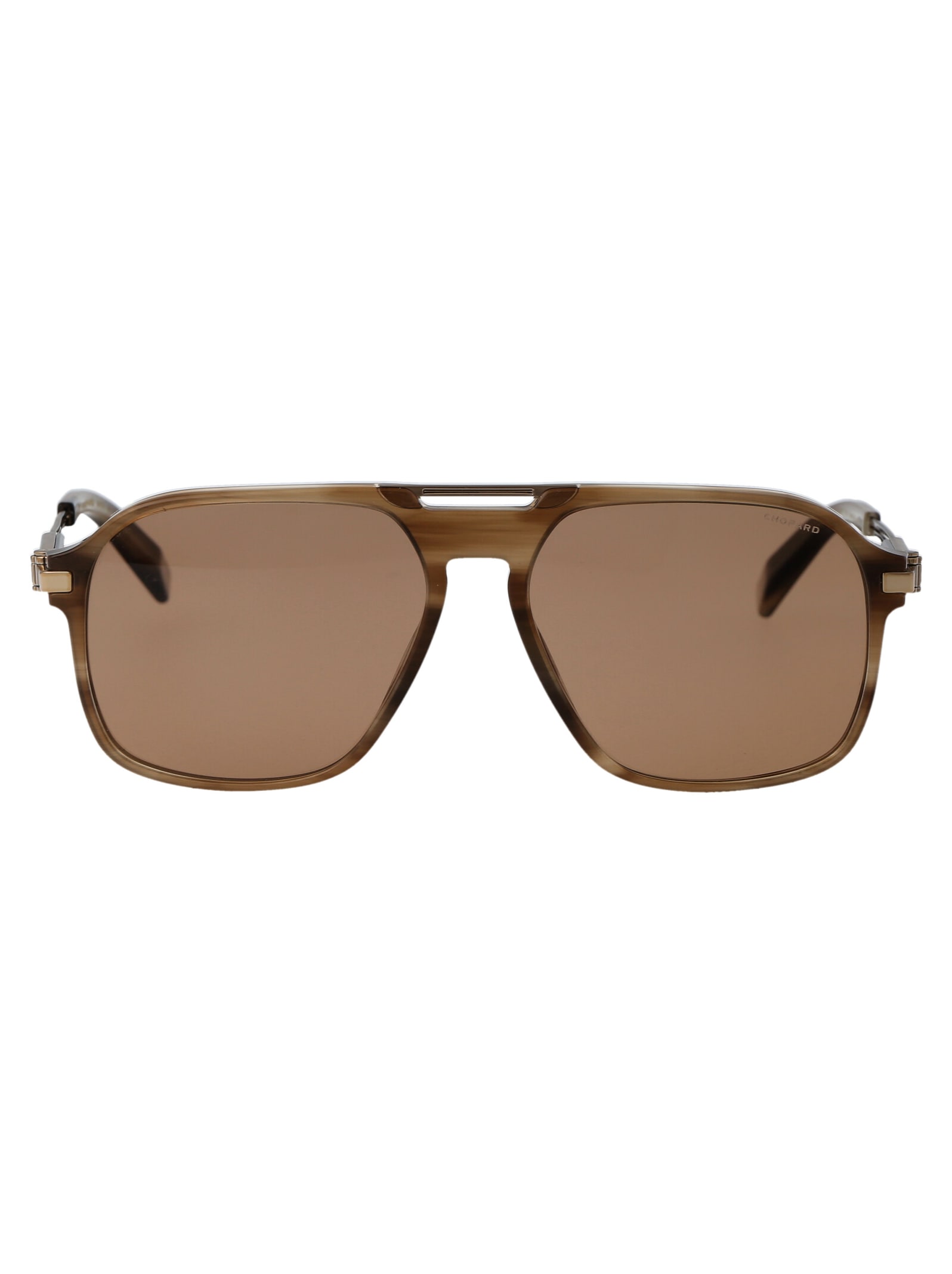 Shop Chopard Sch347 Sunglasses In 6yhp Brown