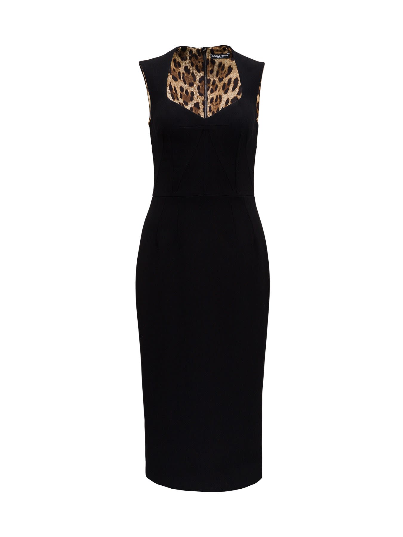 Dolce & Gabbana Midi Crepe Dress