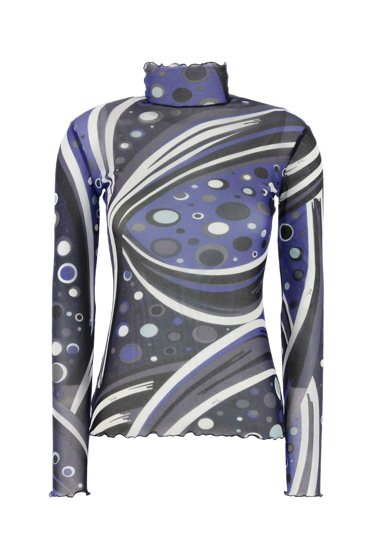 PUCCI PRINTED TULLE TOP 