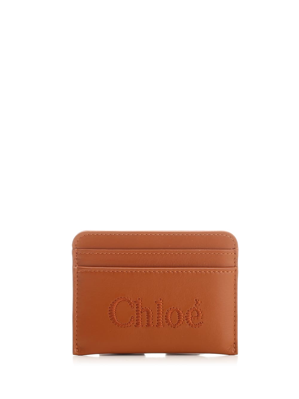Shop Chloé Card Slots In Brown