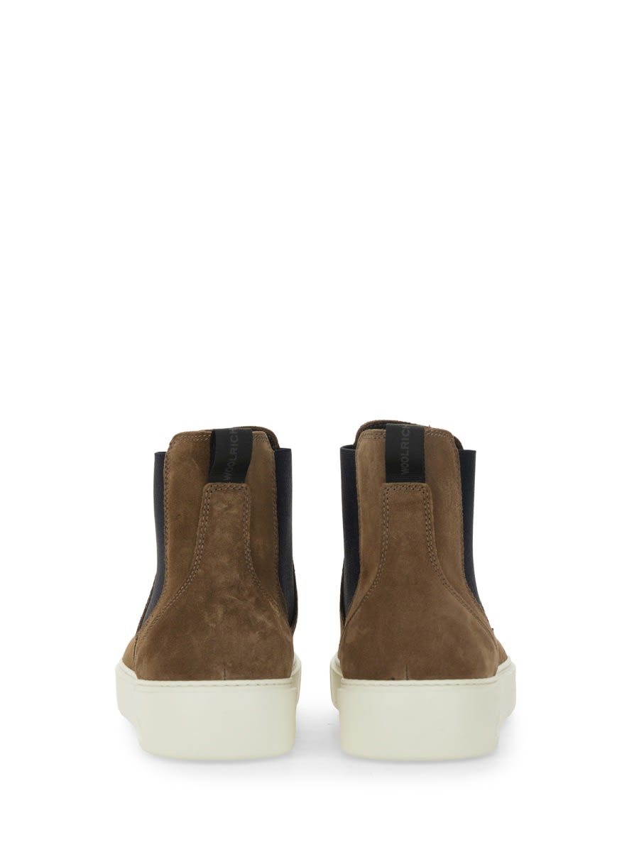 Woolrich Leather Boot In Brown