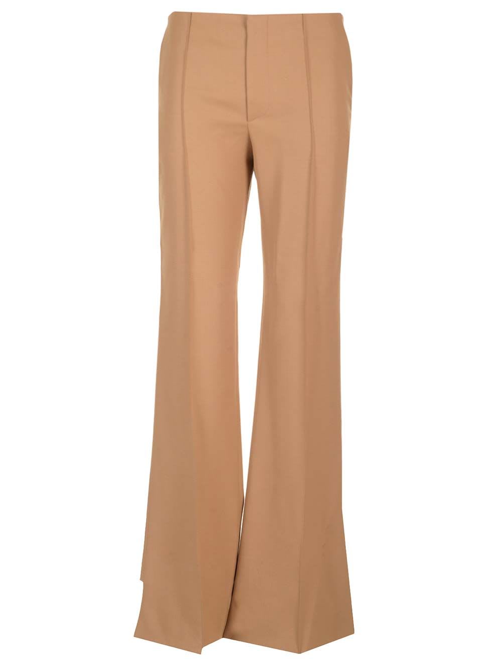 Shop Chloé Tailored Trousers In Beige