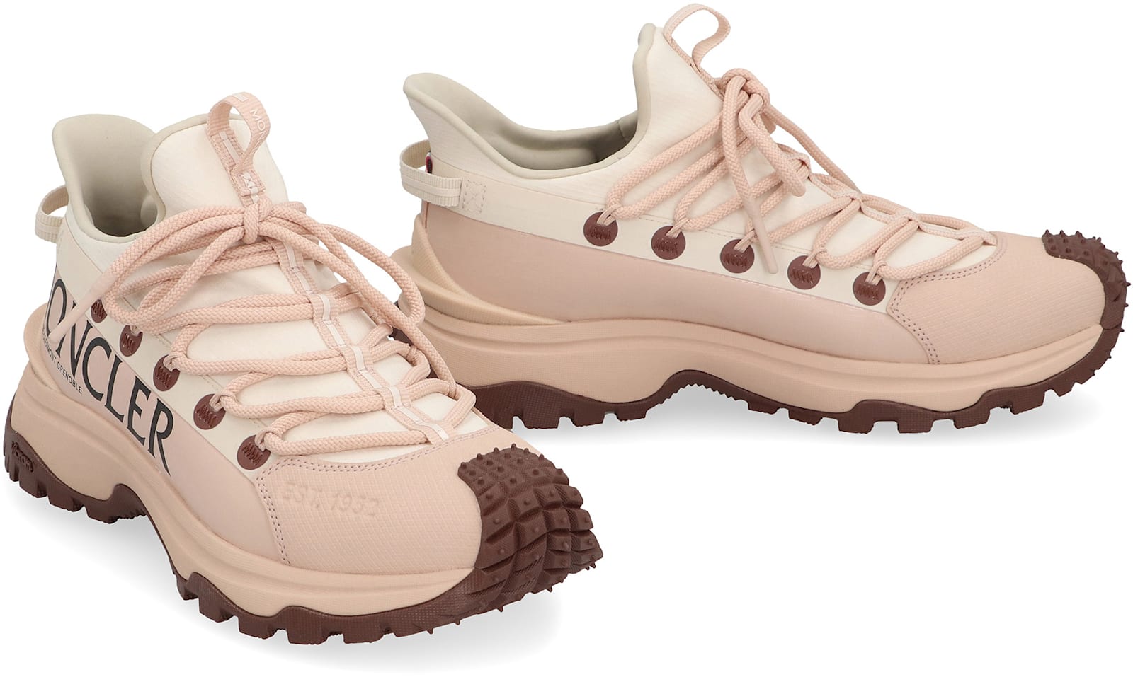 Moncler Lite 2 Low-top Sneakers With Vibram Sole In Pink