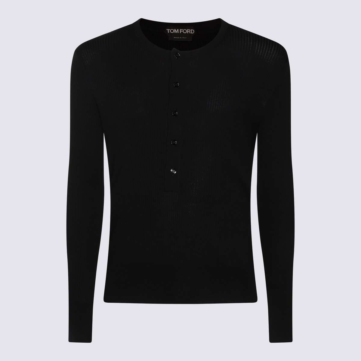 Shop Tom Ford Black Silk Knitwear