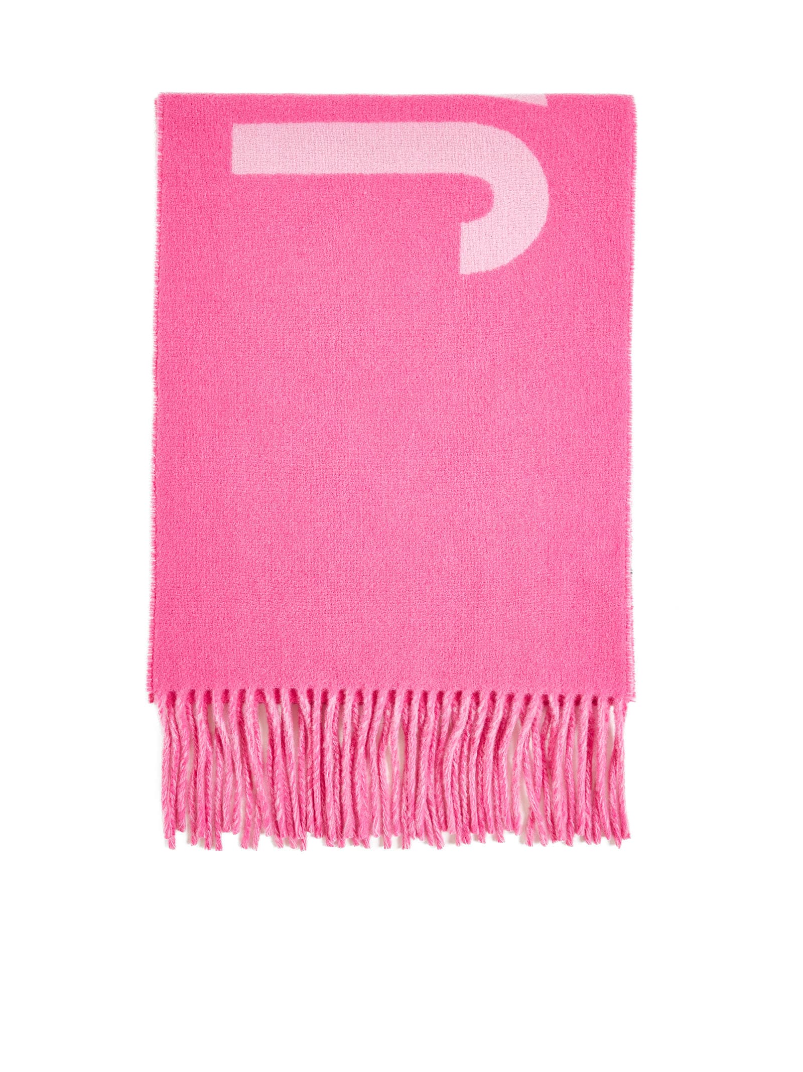 Shop Jacquemus Scarf In Multi Pink