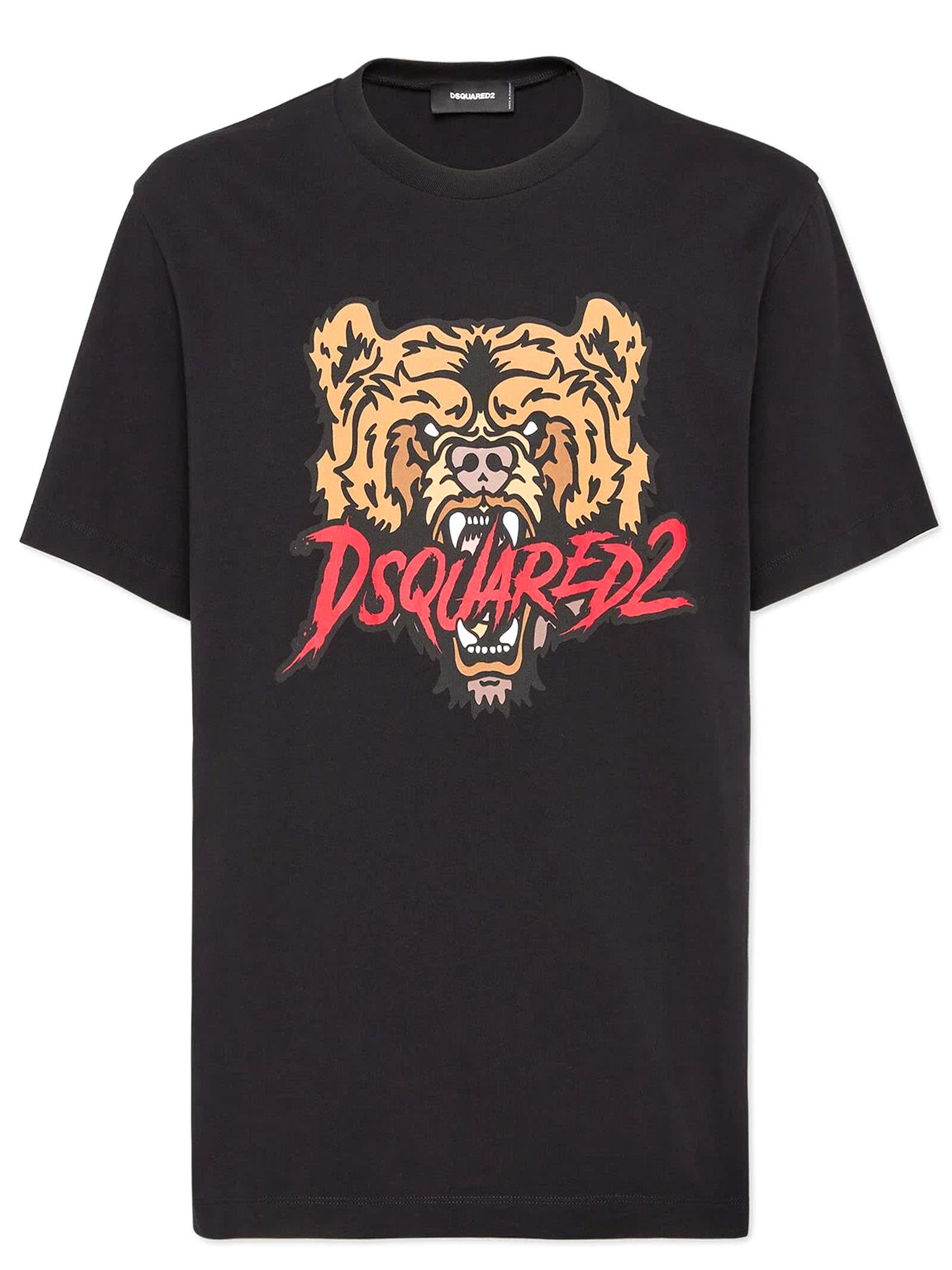 Shop Dsquared2 T-shirts And Polos Black