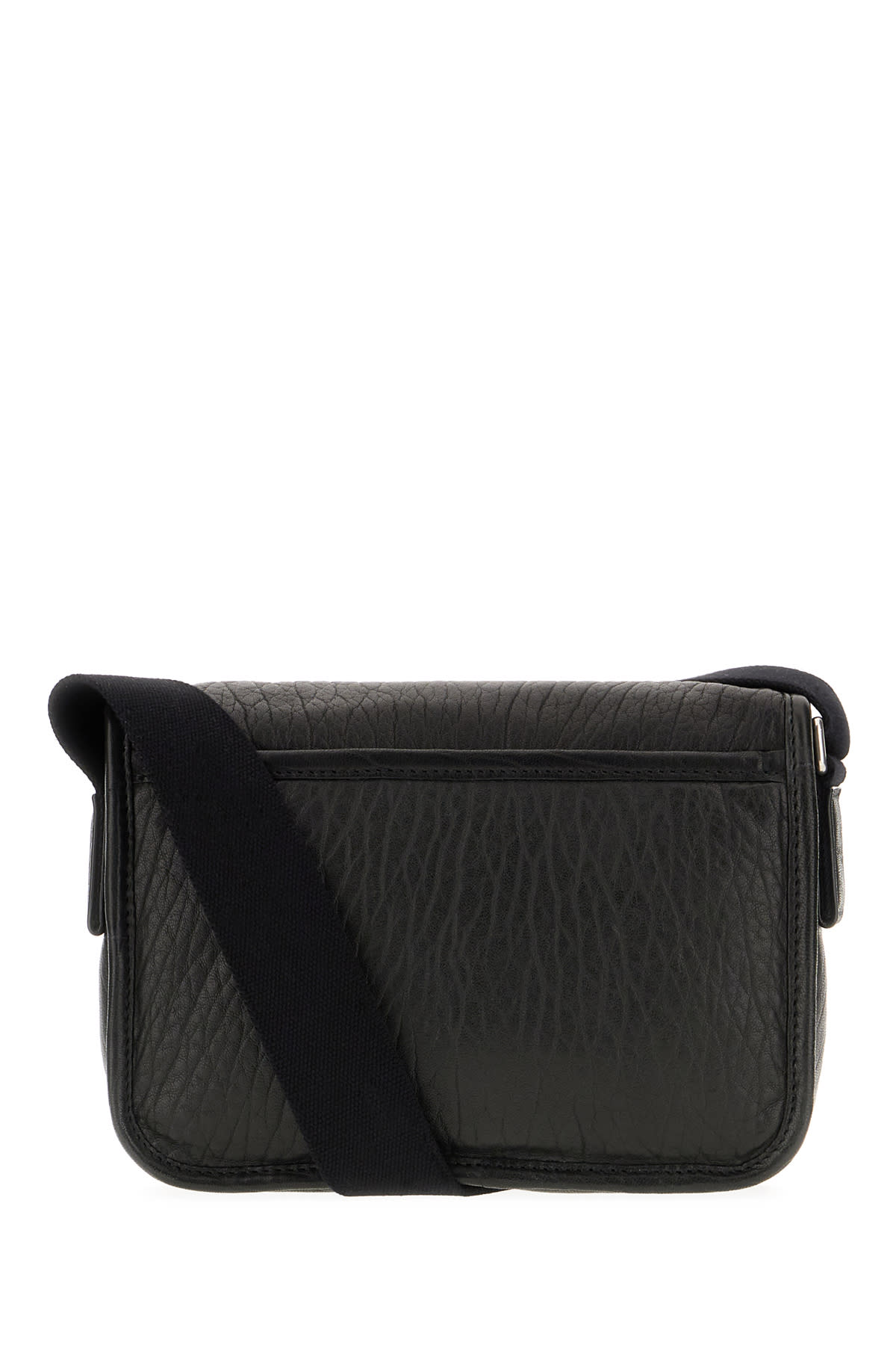 SAINT LAURENT BLACK LEATHER SMALL MESSENGER CROSSBODY BAG 