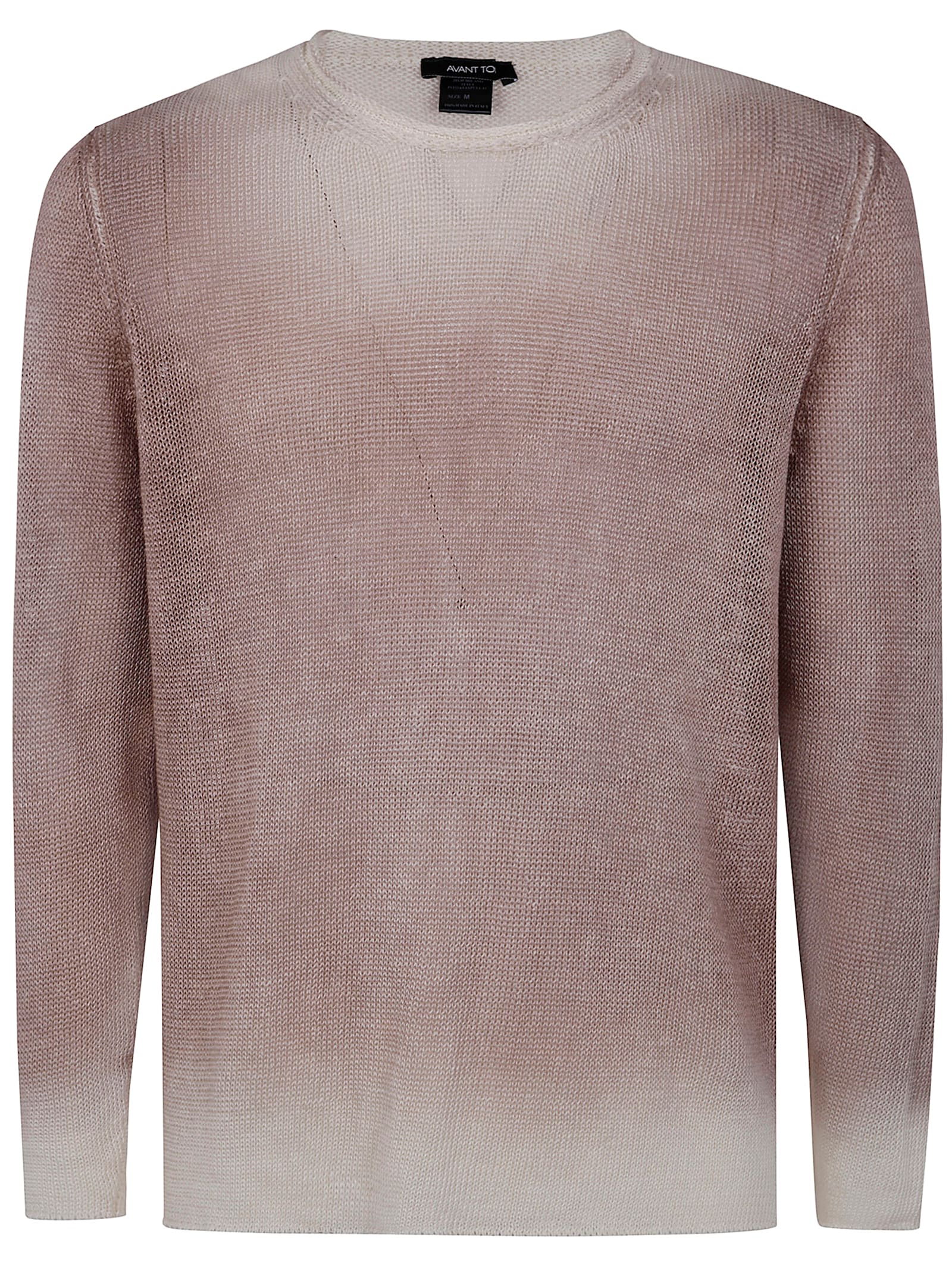 Gradient Effect Round Neck Pullover