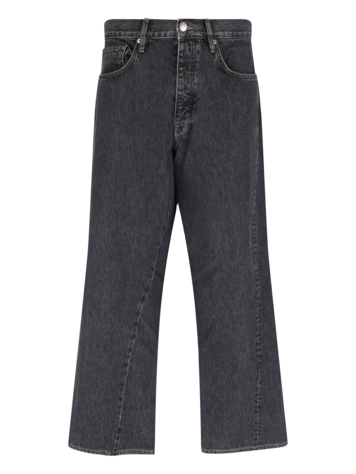 wide Twist Straight Jeans