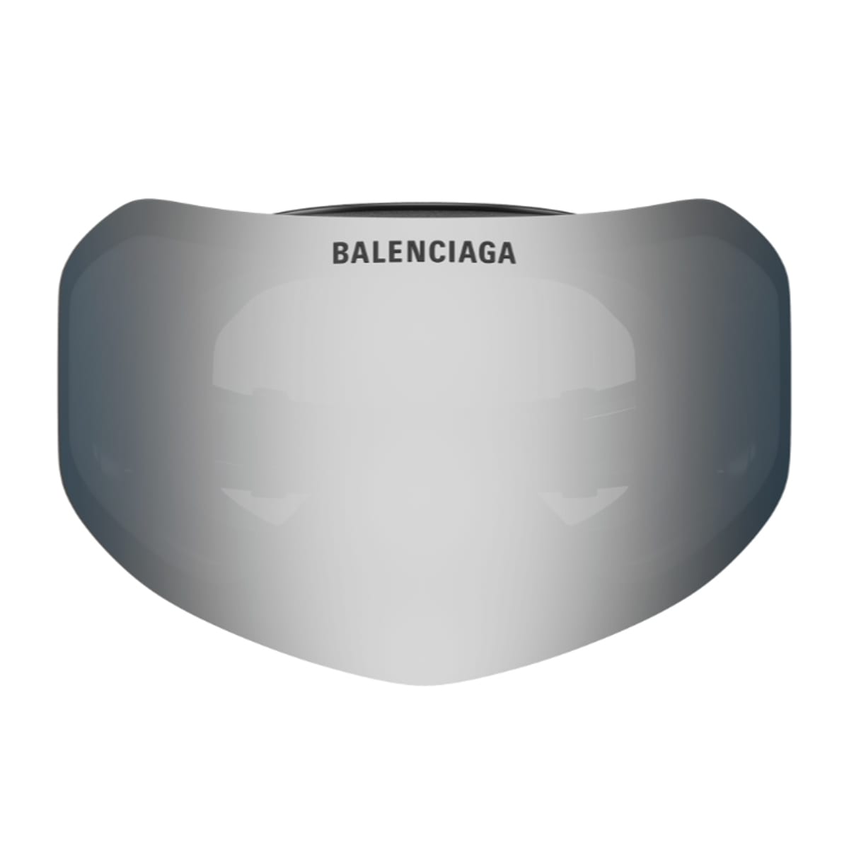 Balenciaga Bb0379s Ski Mask 002 Black Silver Sunglasses In Black