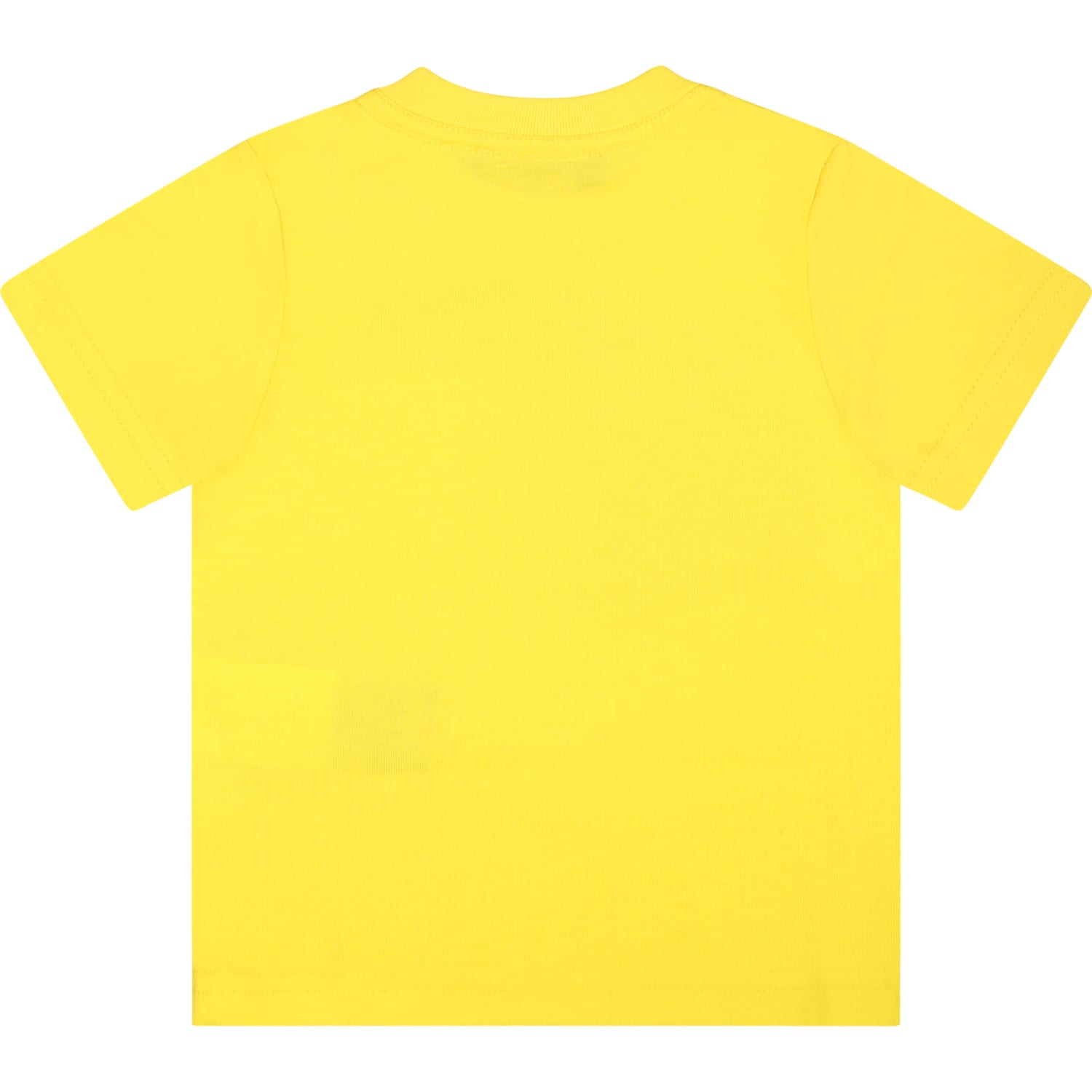 Shop Dsquared2 Yellow T-shirt For Baby Boy With Logo