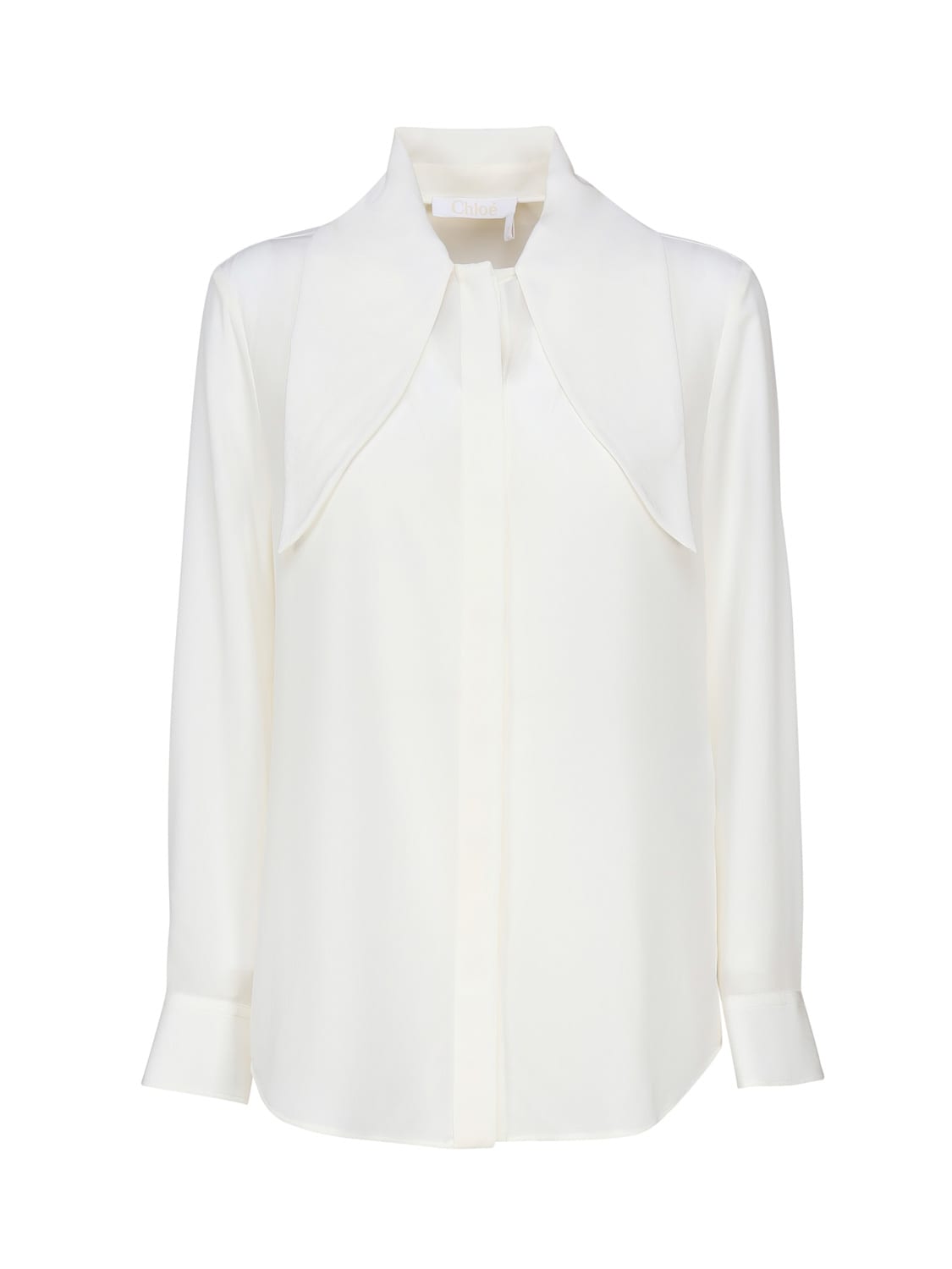 Chloé Blouse With Scarf Collar In White