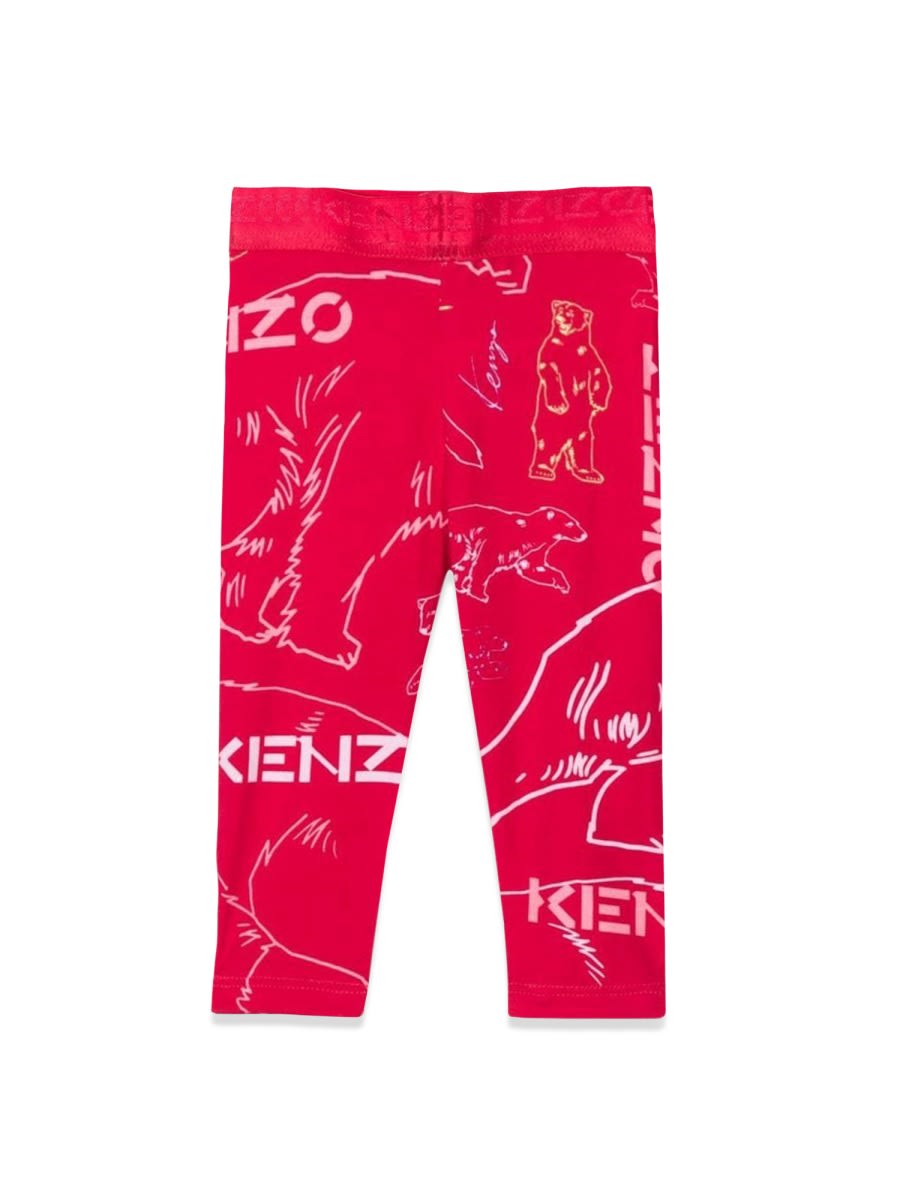 Shop Kenzo Leggings In Fuchsia