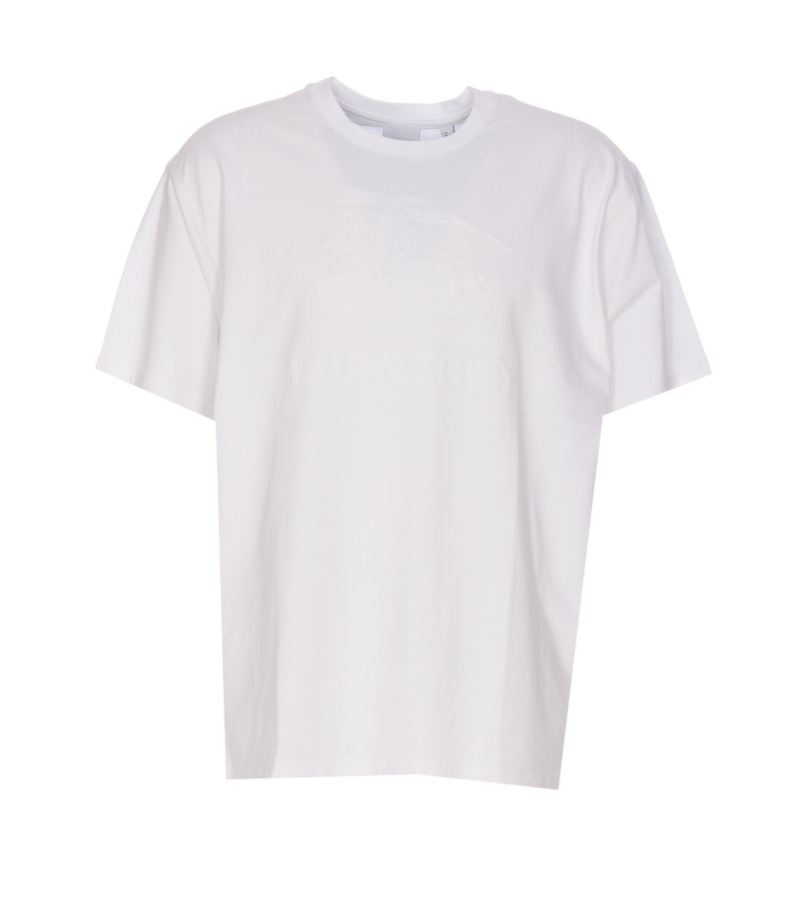 Shop Burberry Ekd T-shirt In White