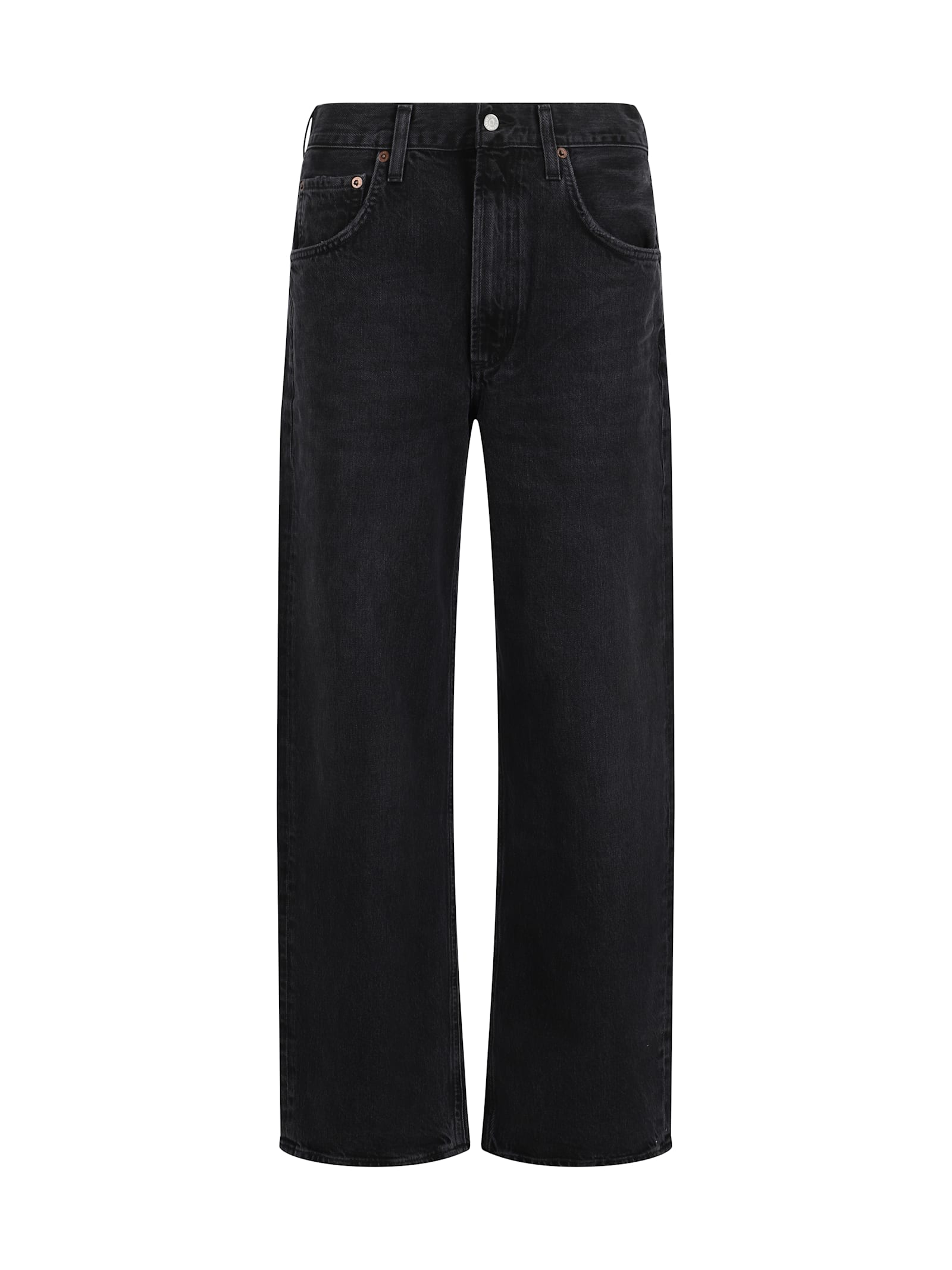 Agolde Luna Jeans In Organic Denim In Black