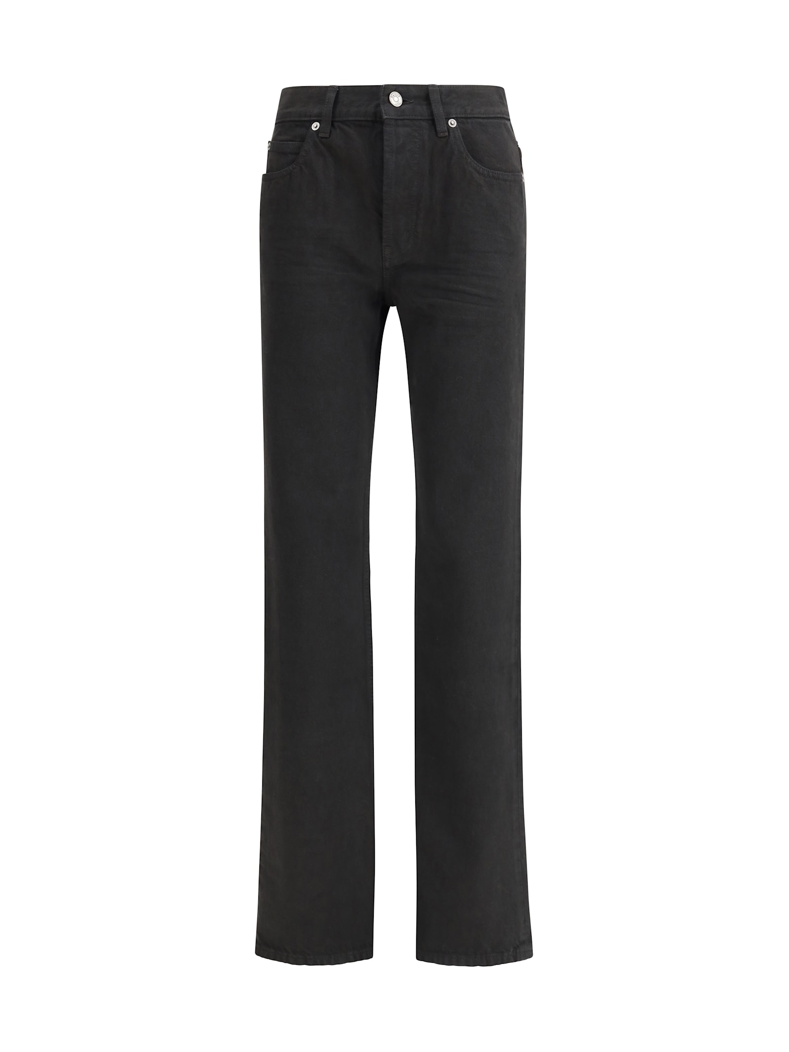 Saint Laurent Nico Jeans In Berlin Denim In Black