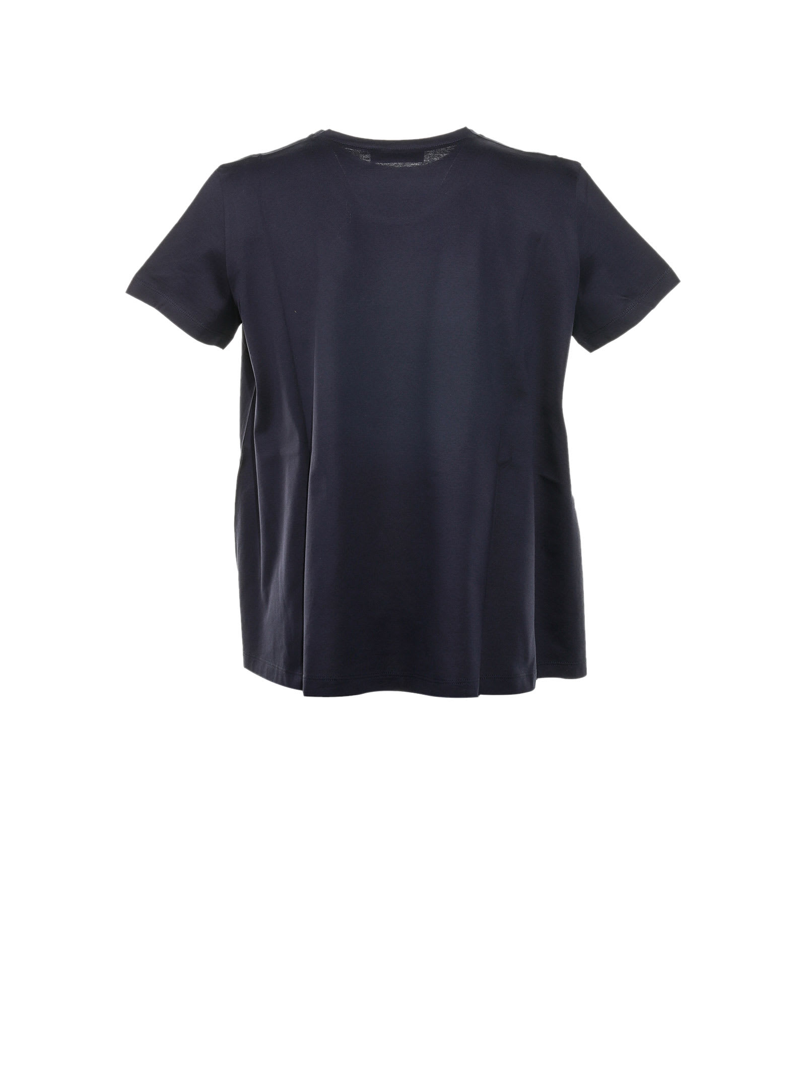 Shop Fabiana Filippi T-shirt With Glitter Detail In Blu