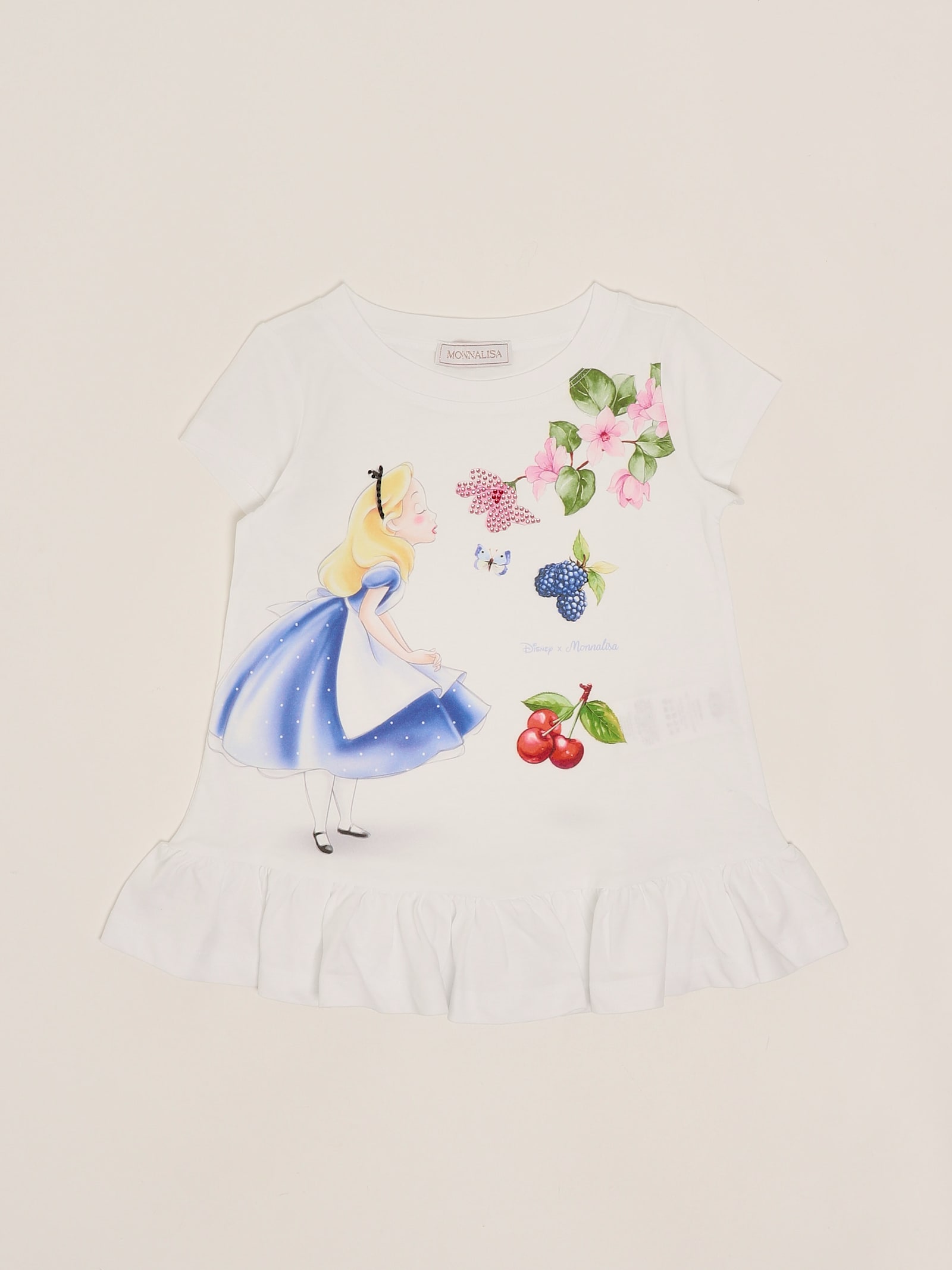 Monnalisa Maxi T-shirt T-shirt In White