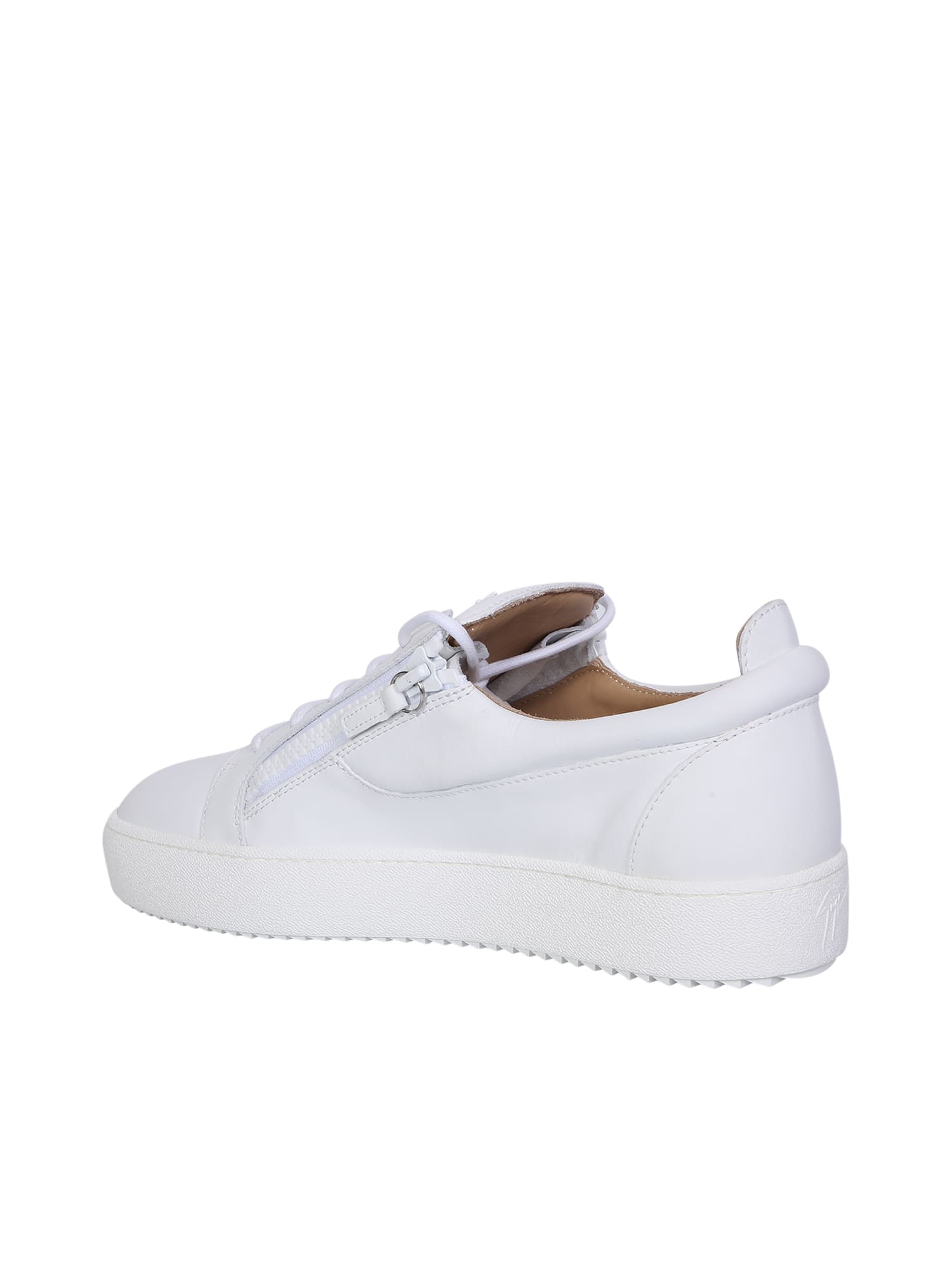 Shop Giuseppe Zanotti Frankie Low-top Sneakers In White
