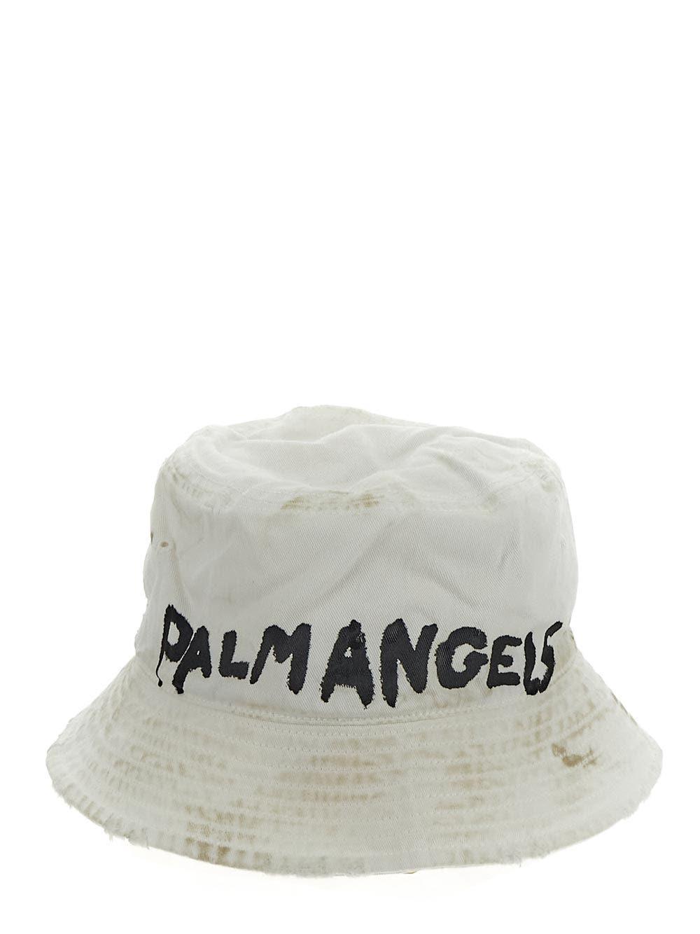 Palm Angels Dirty Effect Bucket Hat