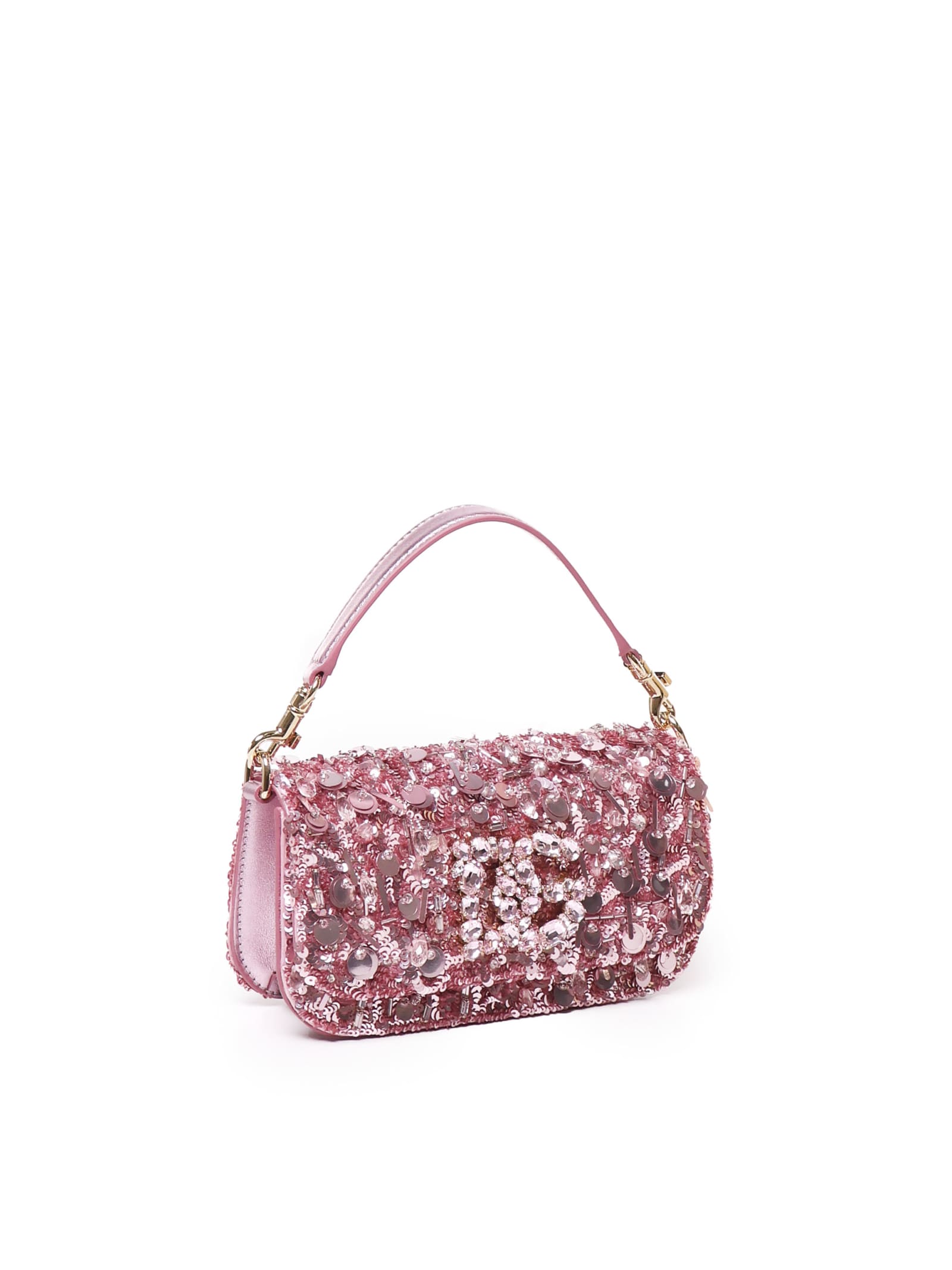 Shop Dolce & Gabbana 3.5 Shoulder Bag In Sparkling Pink